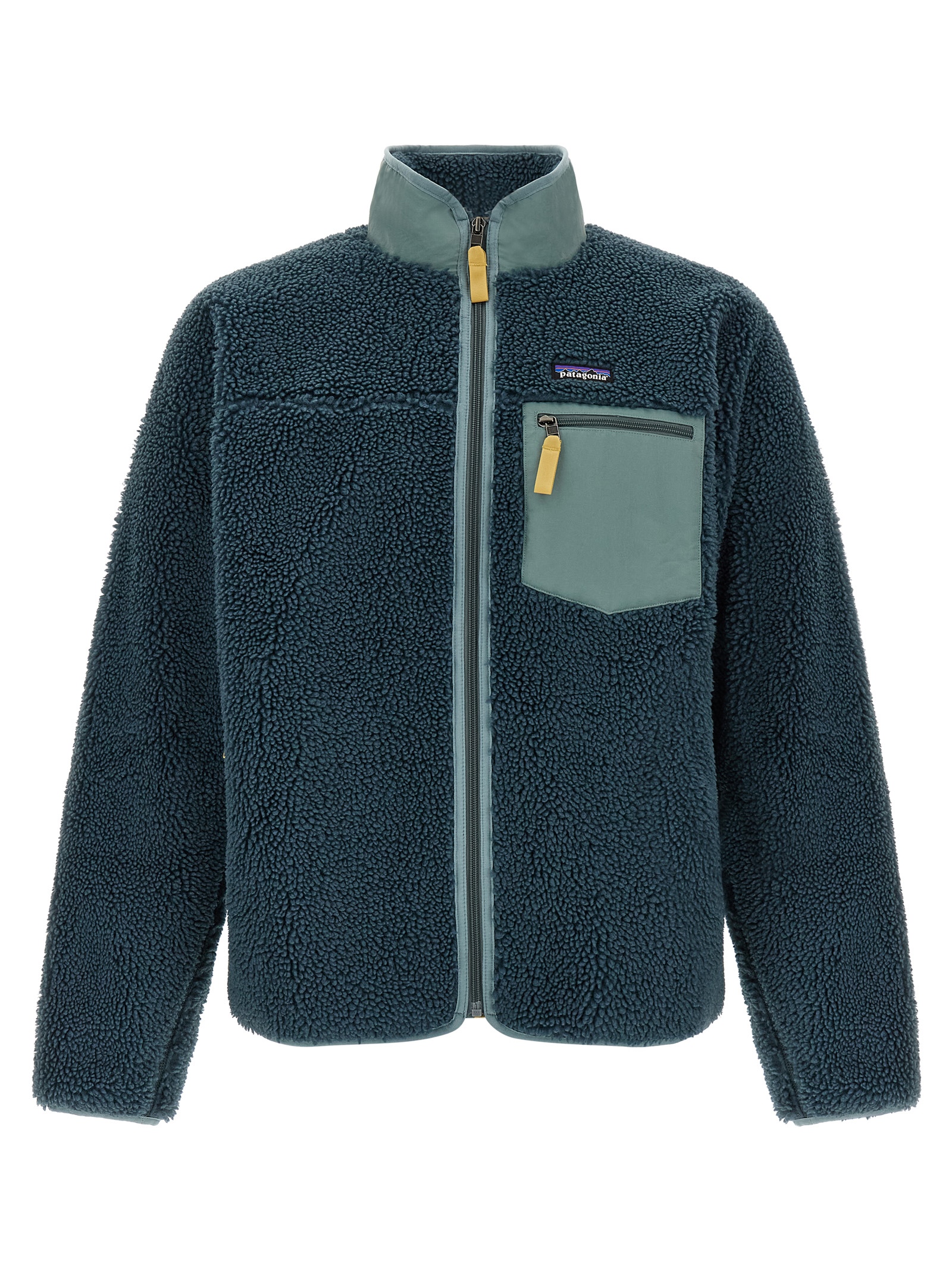Blue Polyester Shell Jacket