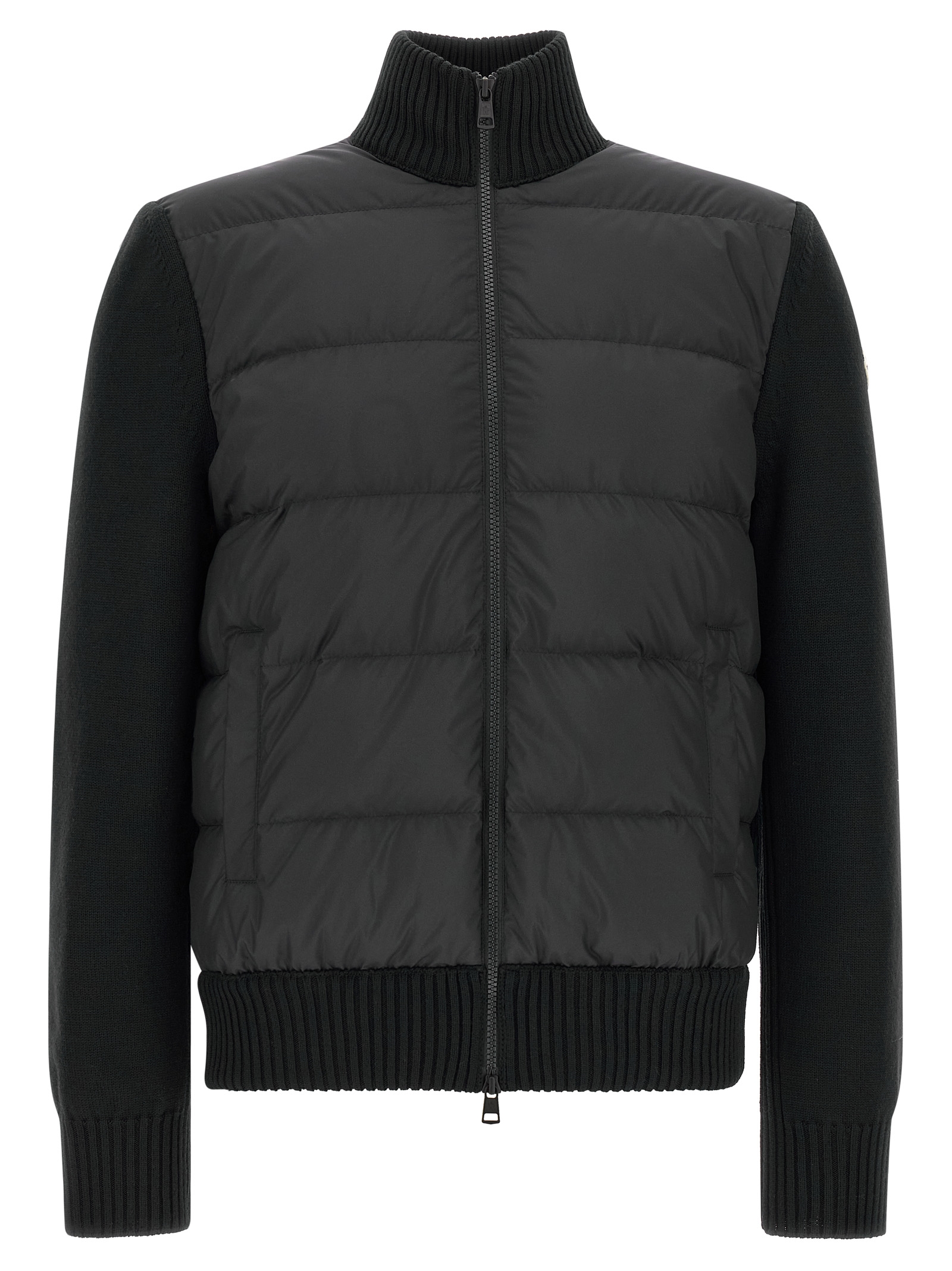 Black Polyester Cardigan