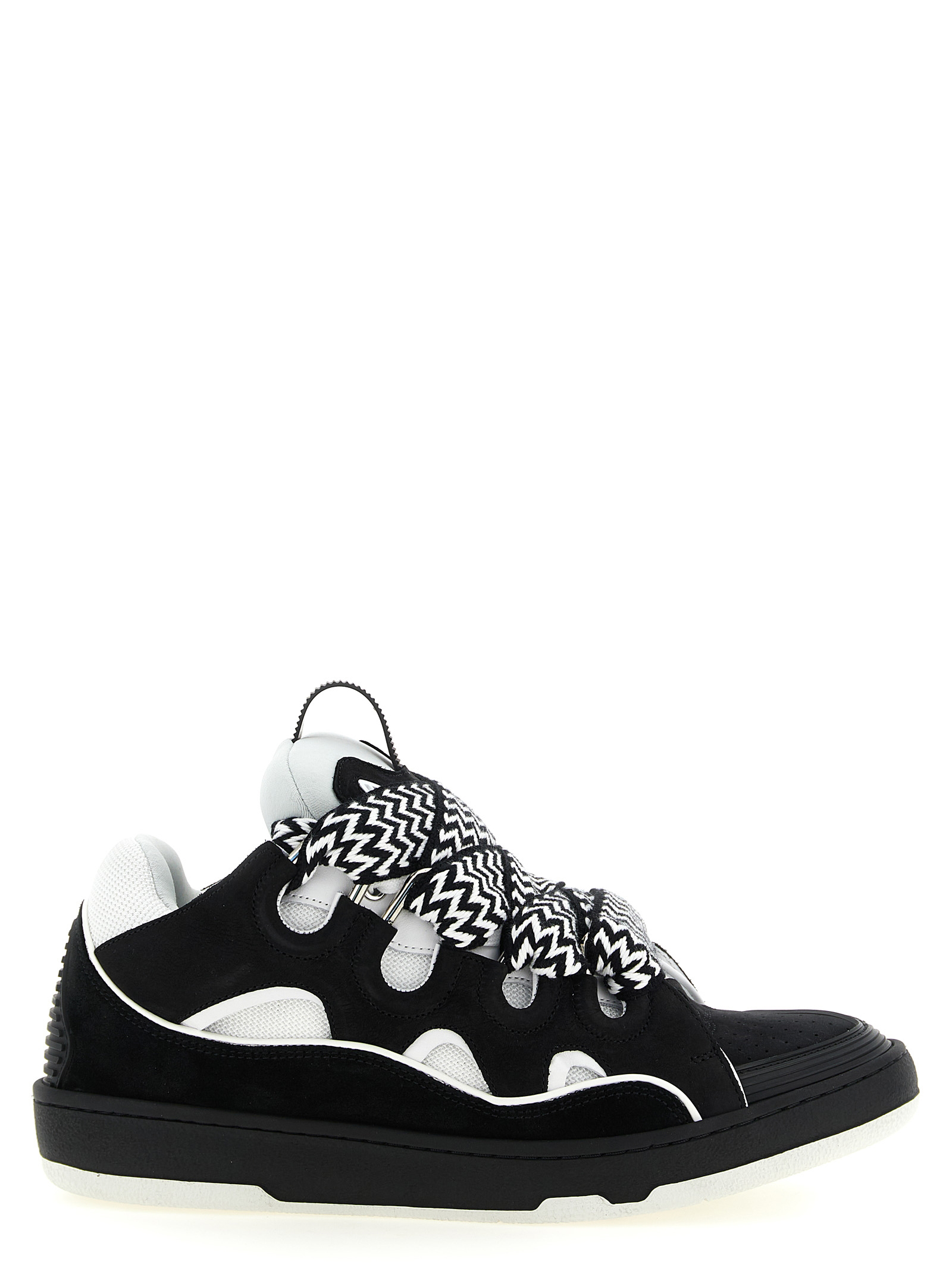 Bicolor Calfskin Chunky Sneakers