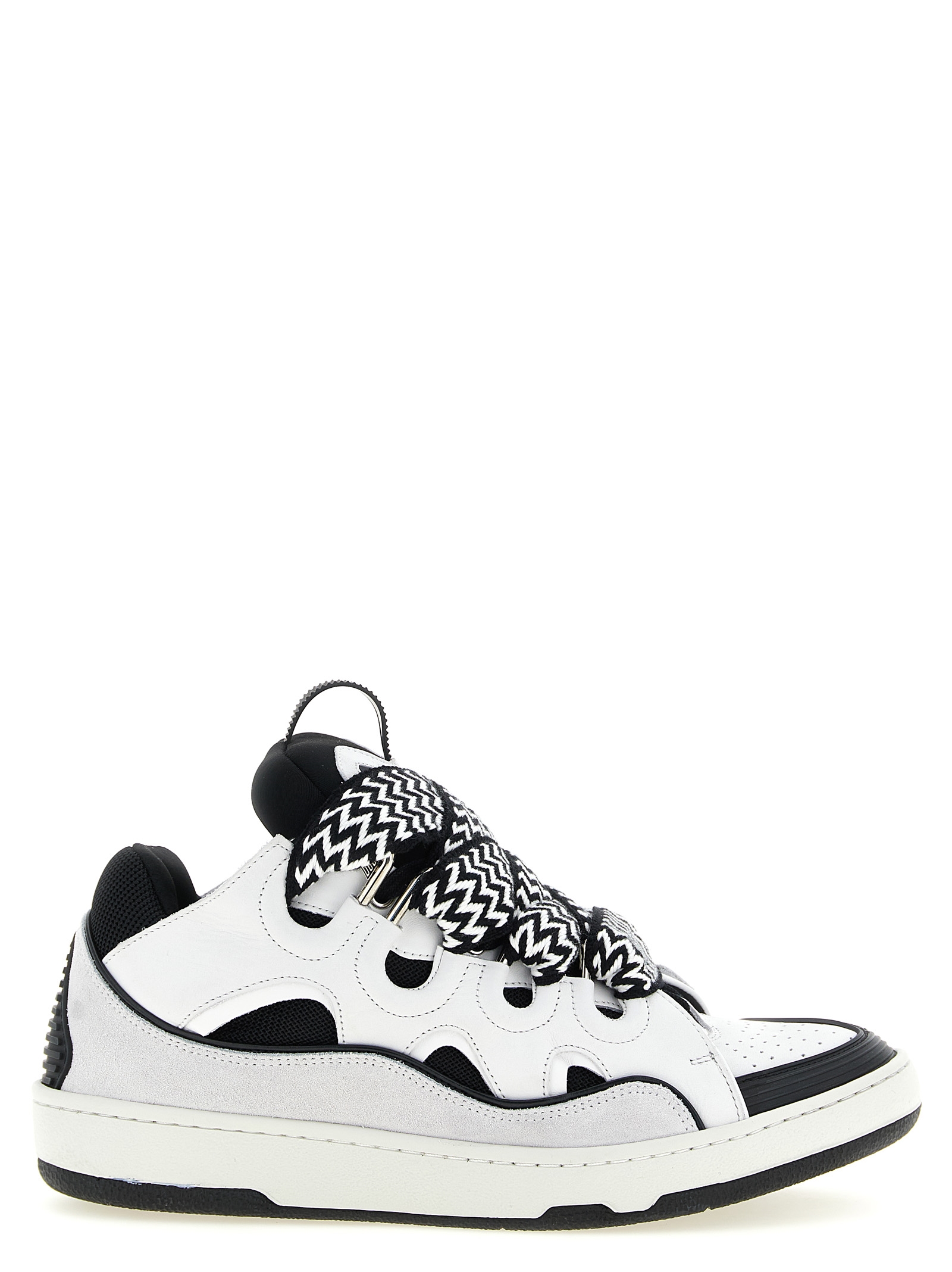 Bicolor Calfskin Chunky Sneakers