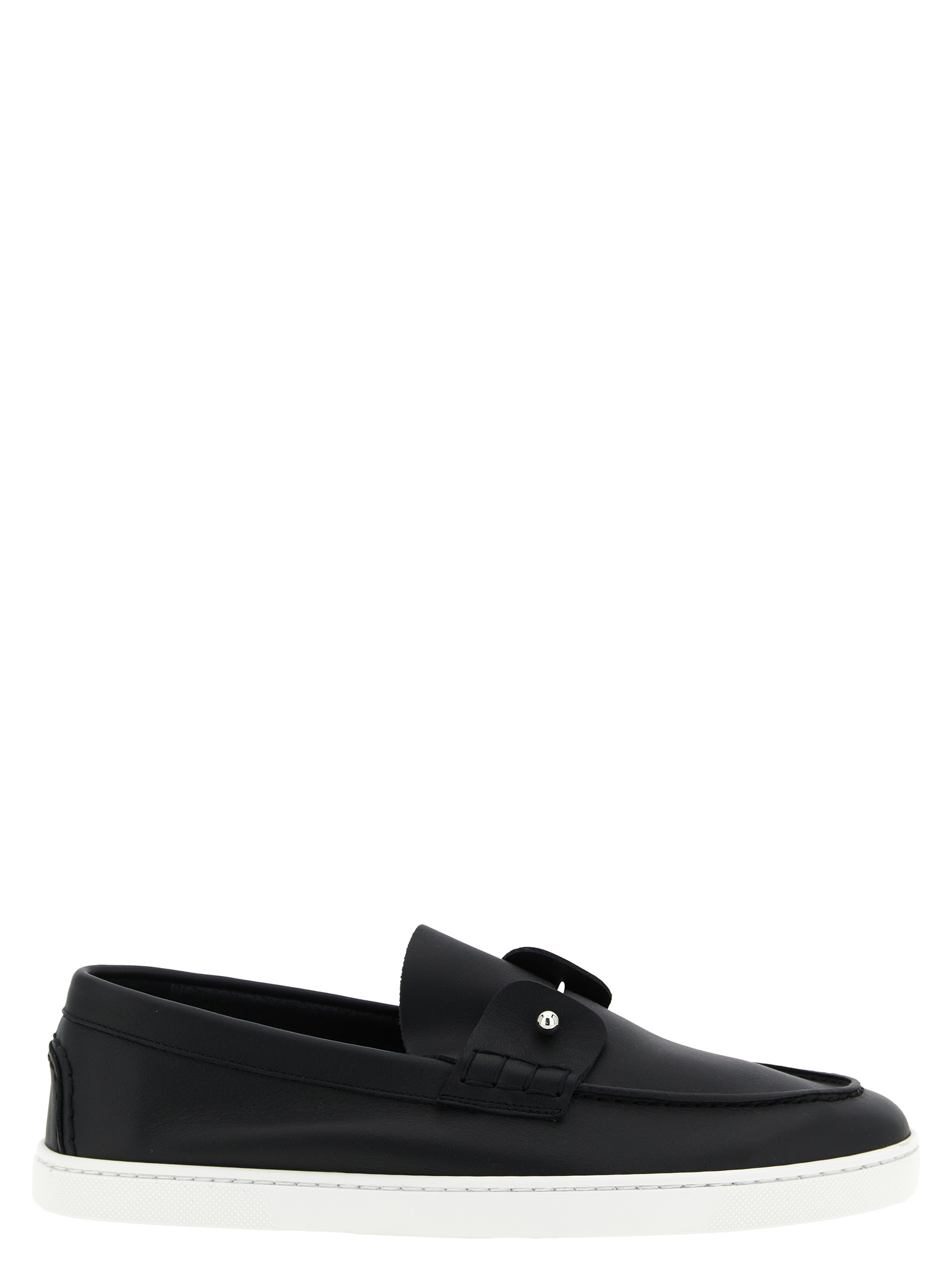 Black Calfskin Slip-On Loafers