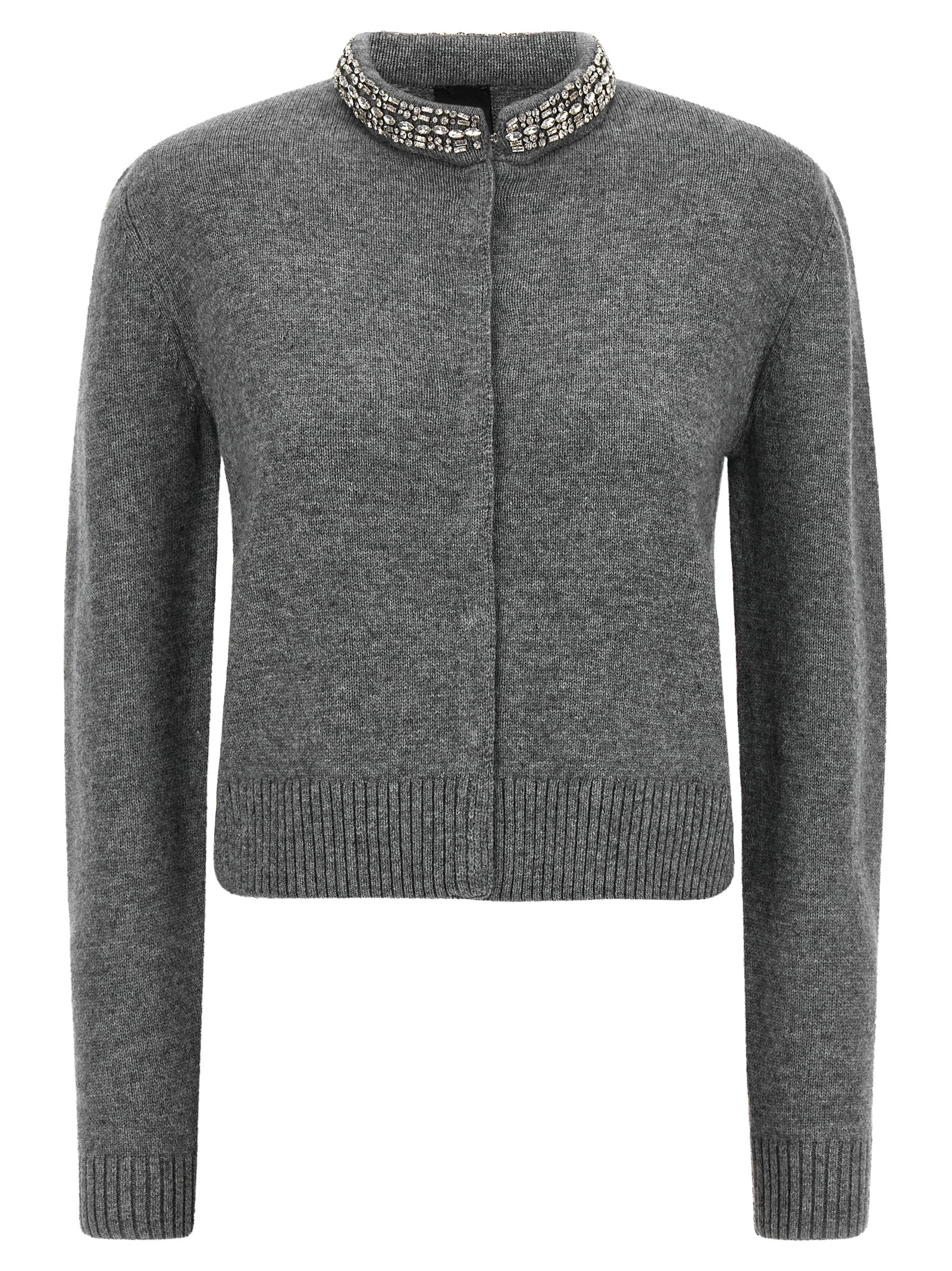 Gray Wool Cardigan