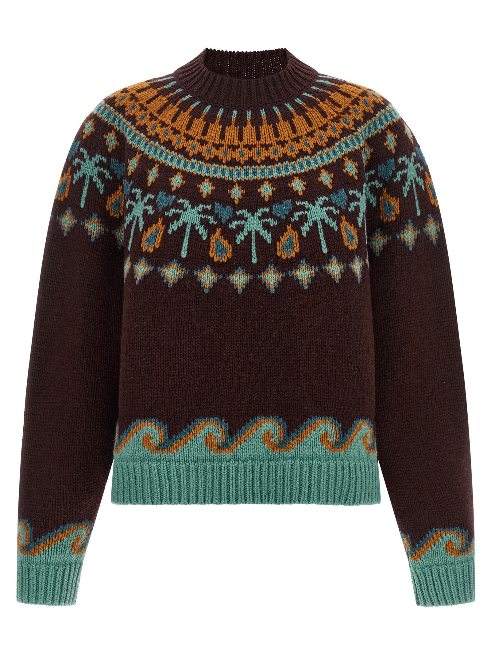 Brown Virgin Wool Cardigan