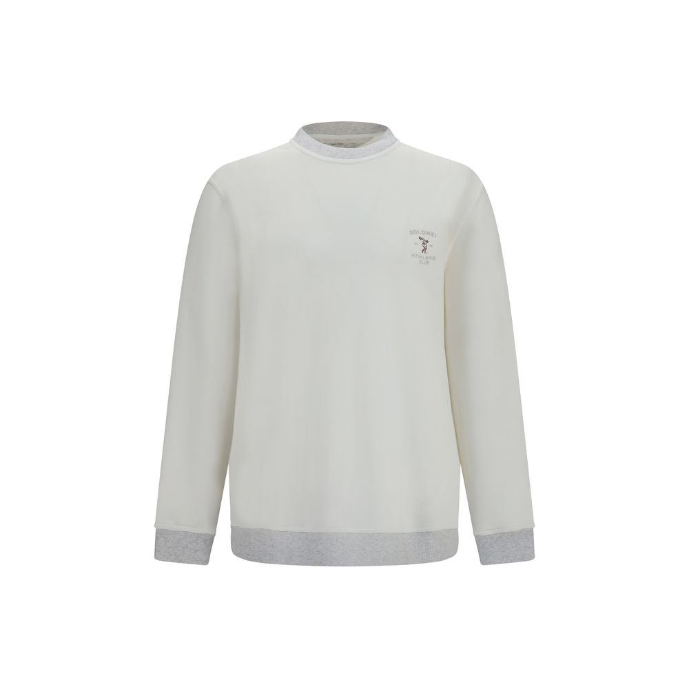 White Cotton Sweatshirt