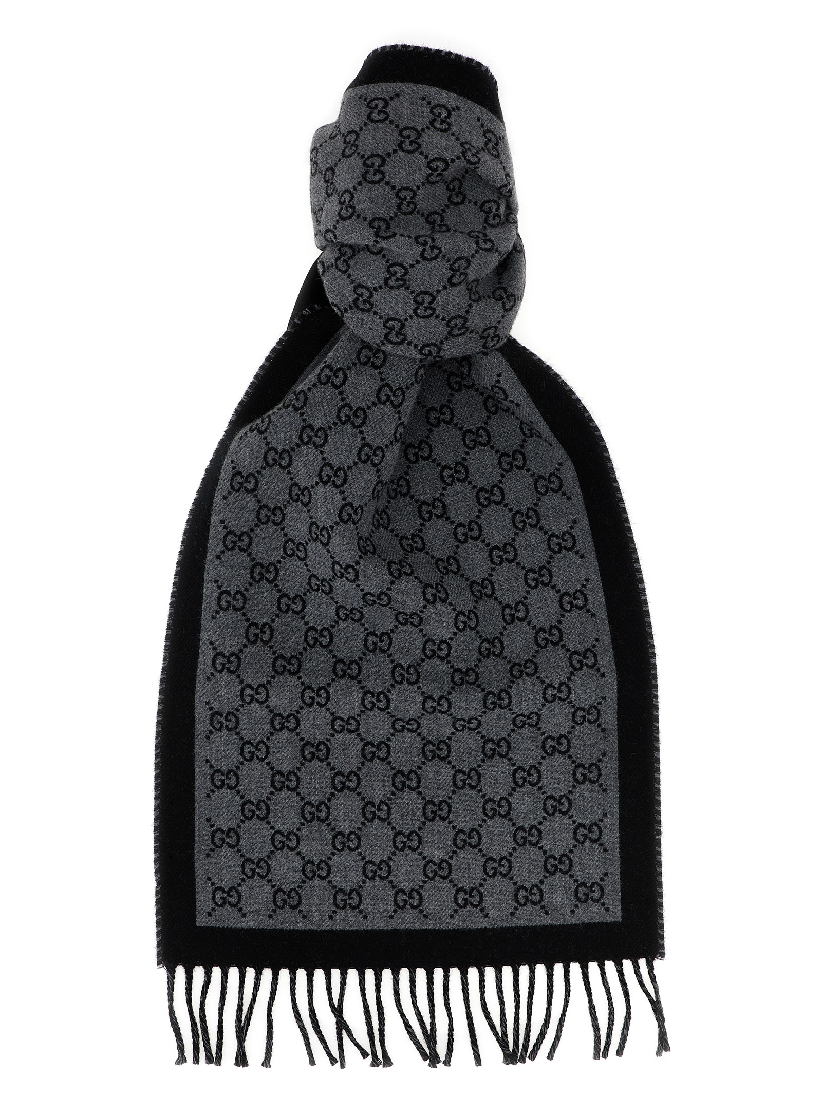 Gray Wool Scarf