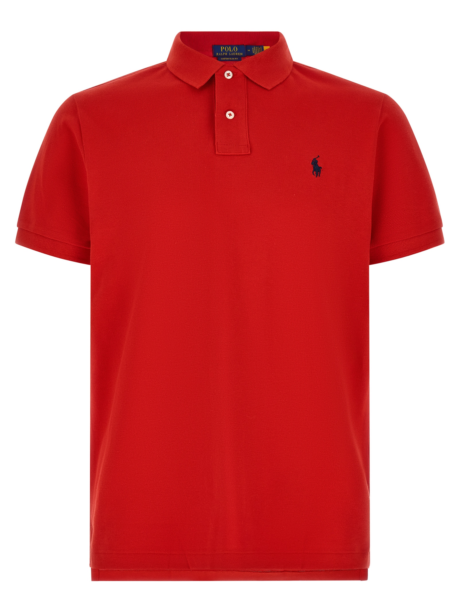 Red Cotton Polo Shirt