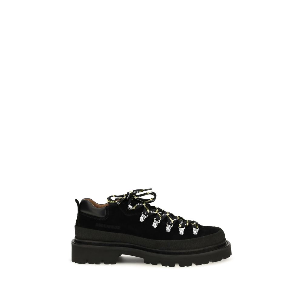 Black Calf Leather Bos Taurus Athletic Sneakers