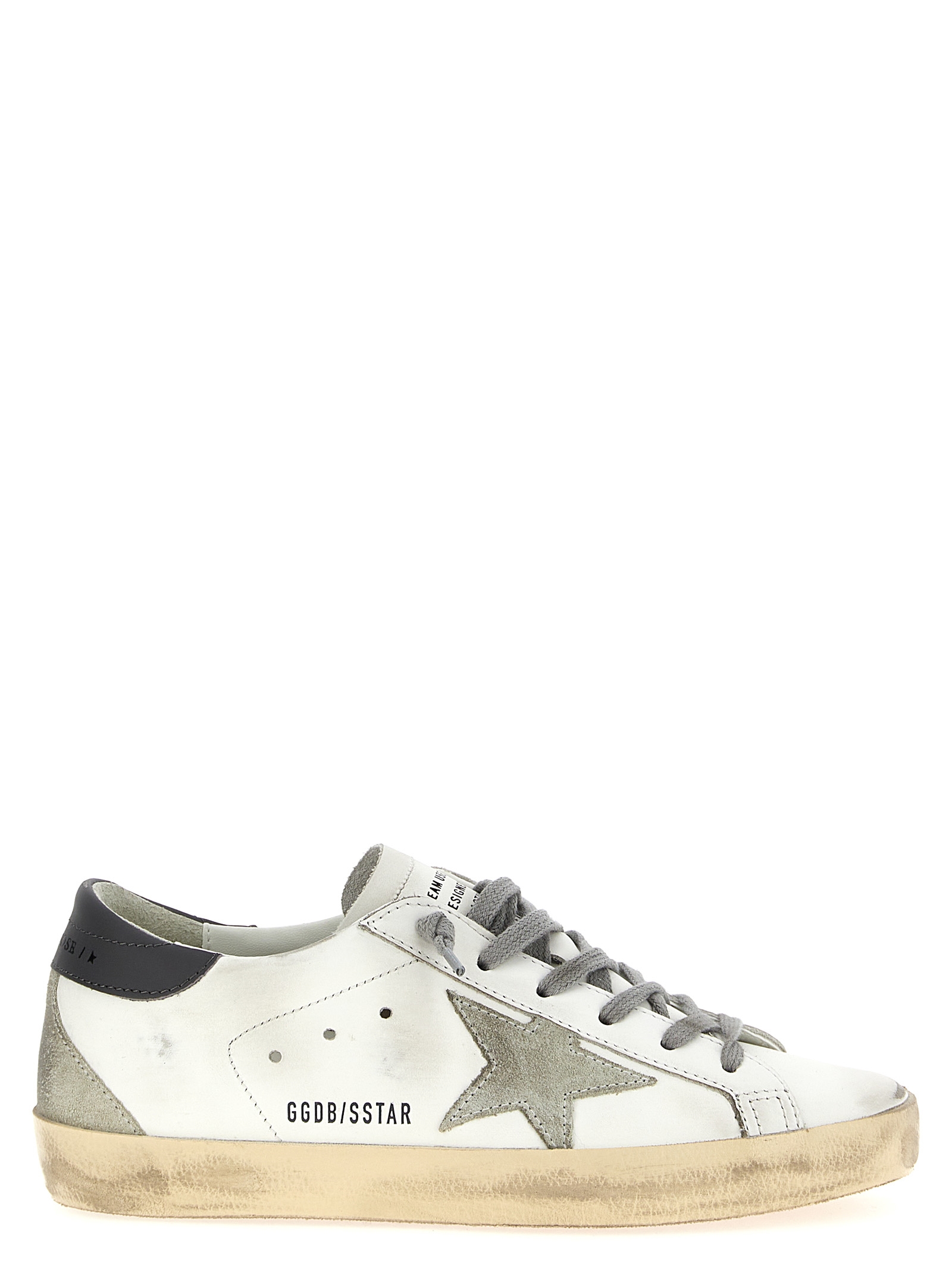 Gray Cowhide Low Top Sneakers