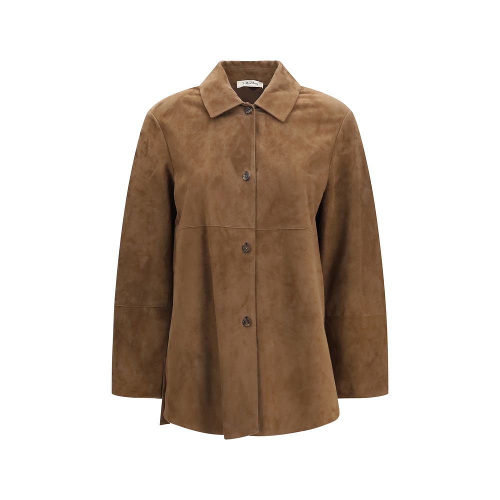 Brown Lamb Ovis Aries Leather Jacket