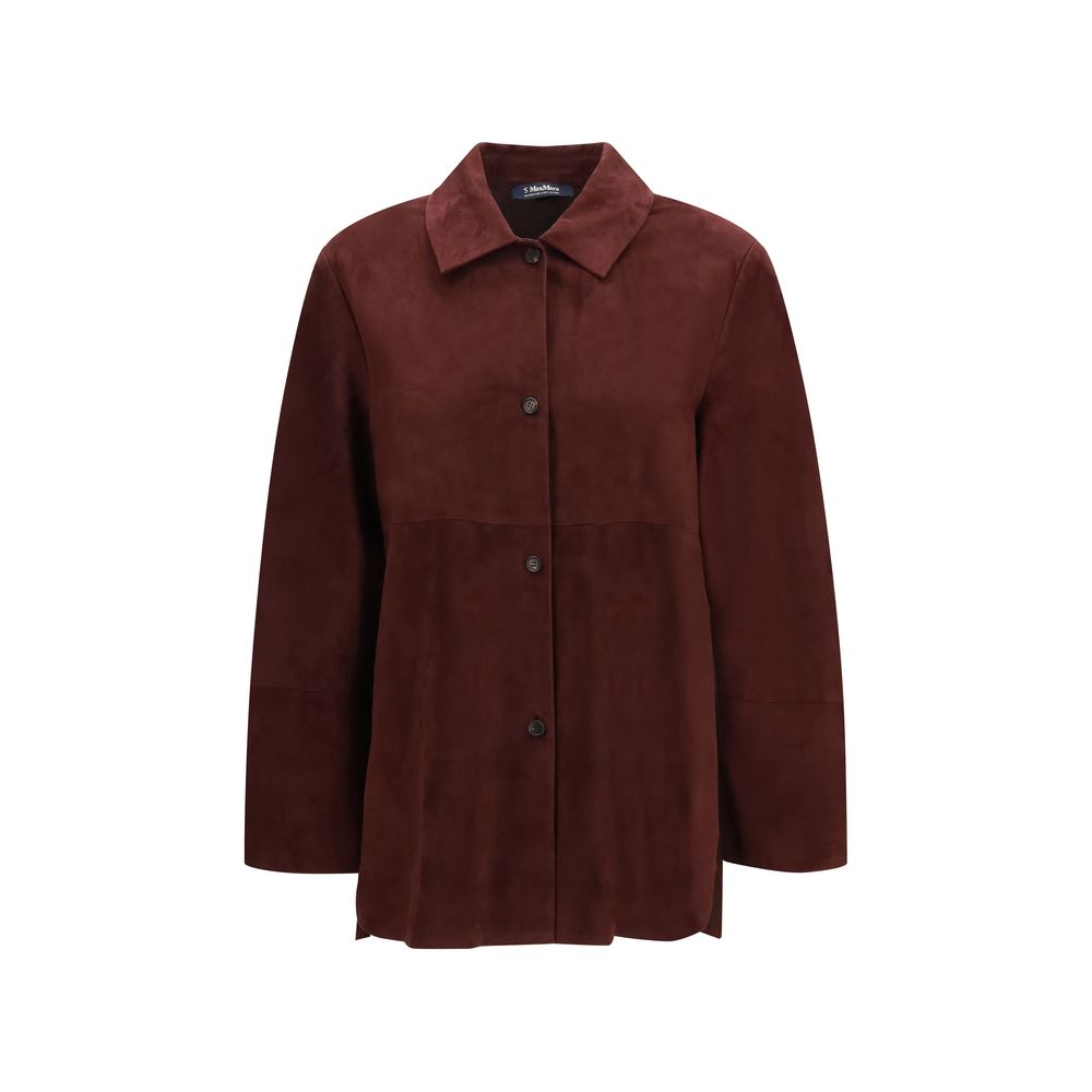 Bordeaux Lamb Ovis Aries Leather Jacket