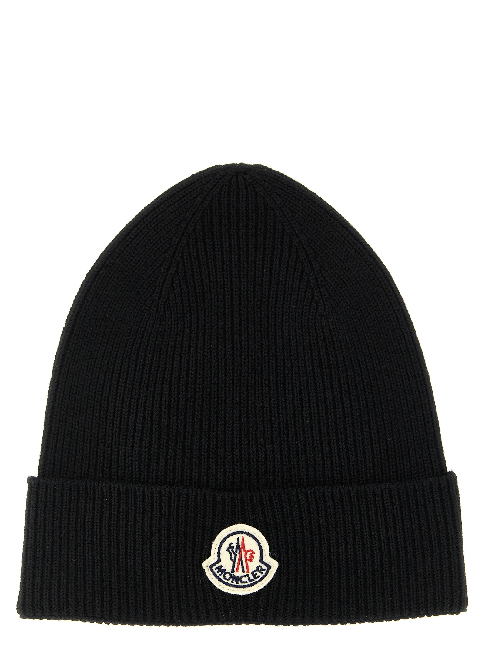 Black Virgin Wool Beanie