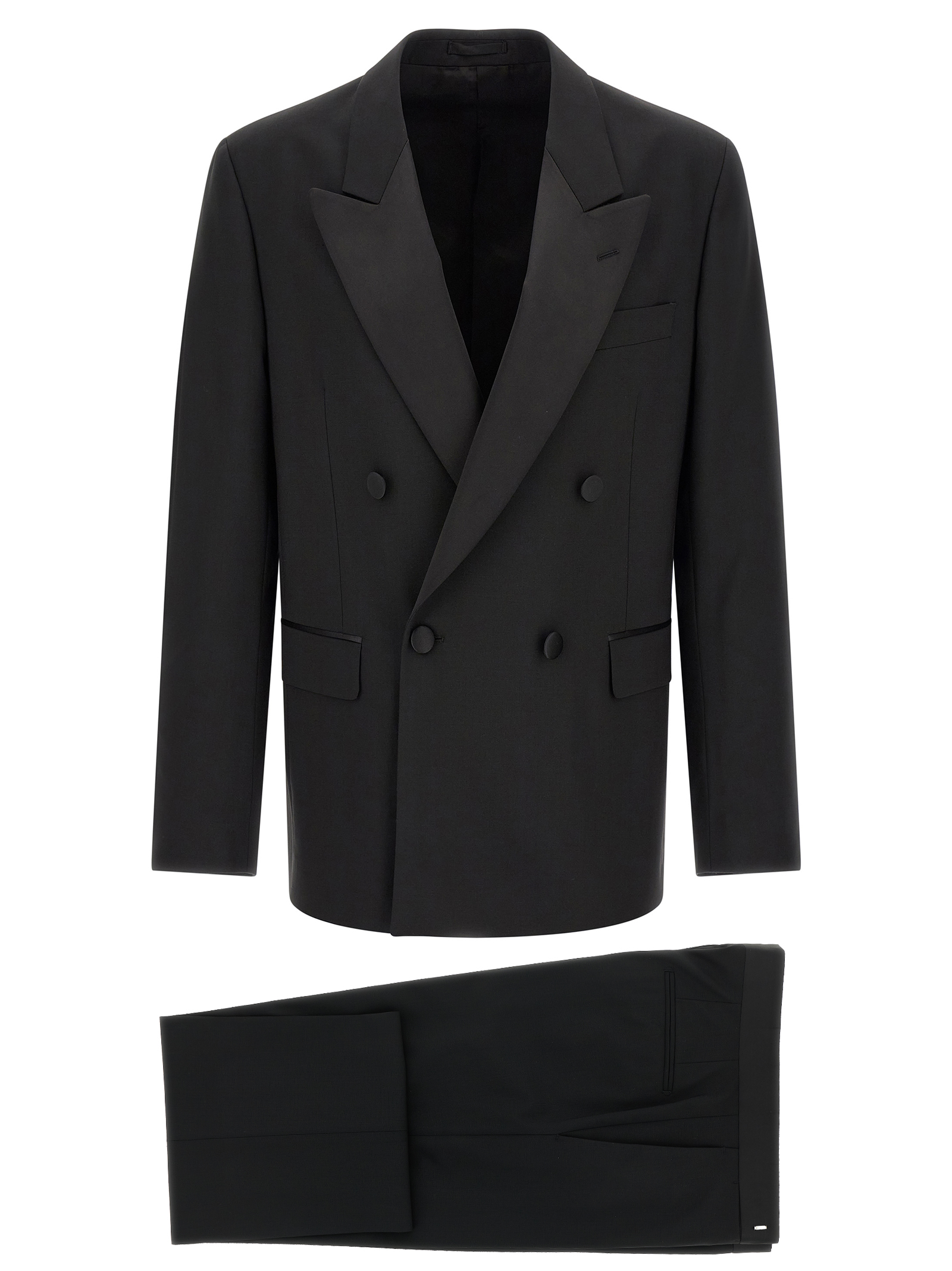 Black Virgin Wool Tuxedo