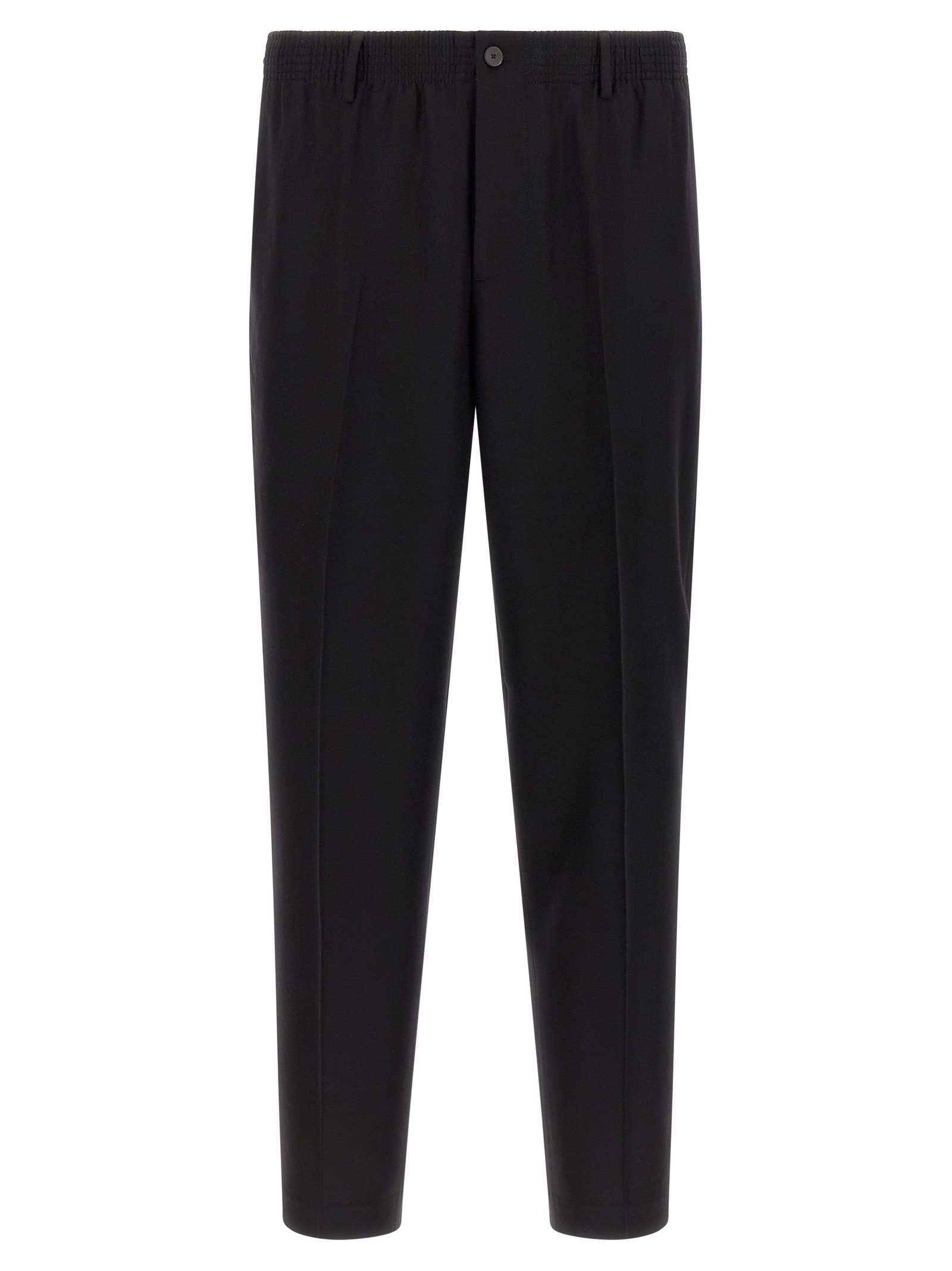 Black Virgin Wool Pants