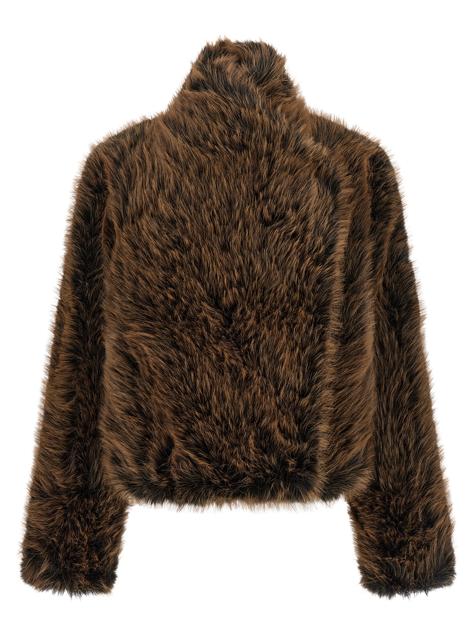 Brown Polyester Coat