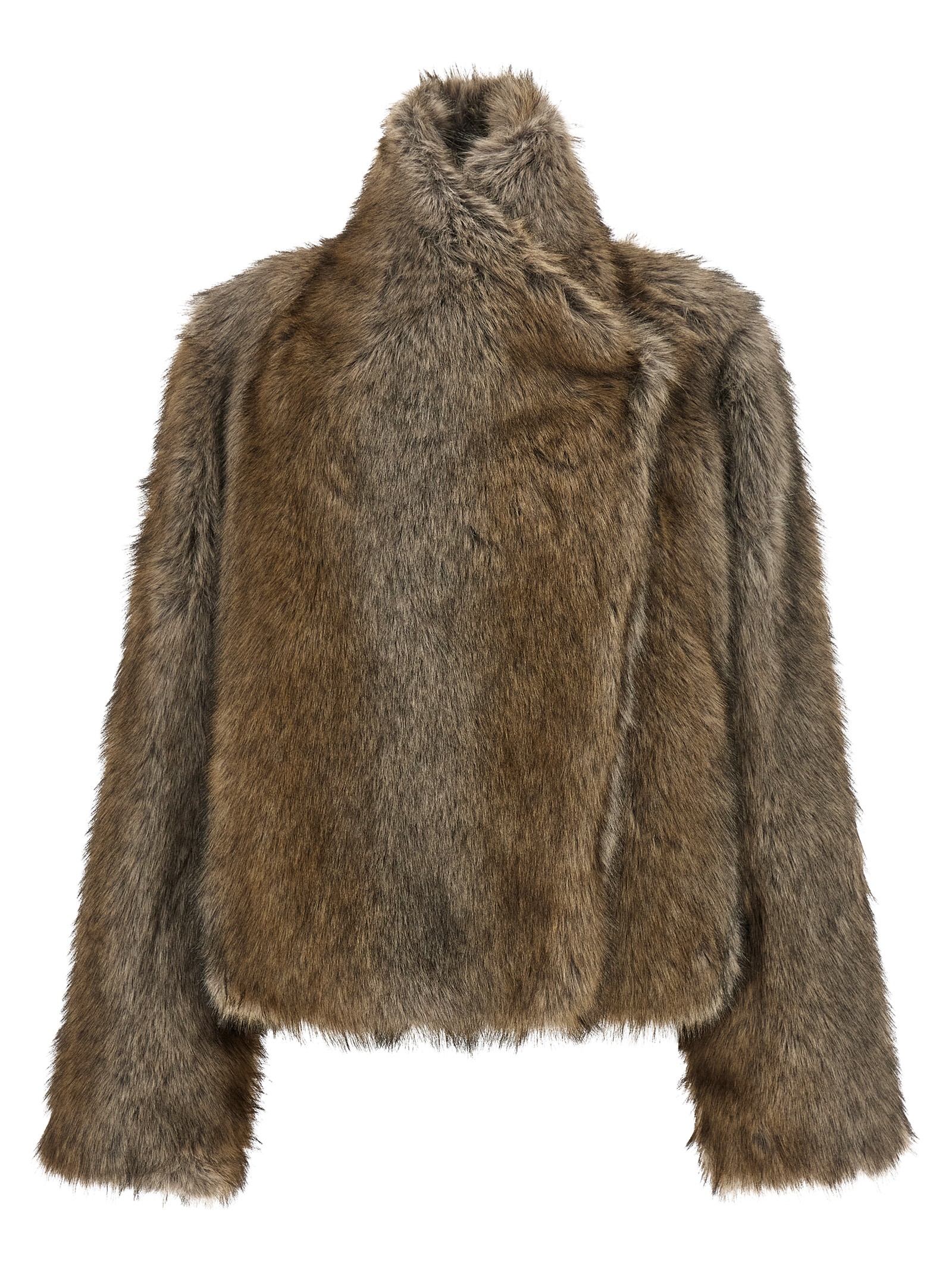 Brown Polyester Coat