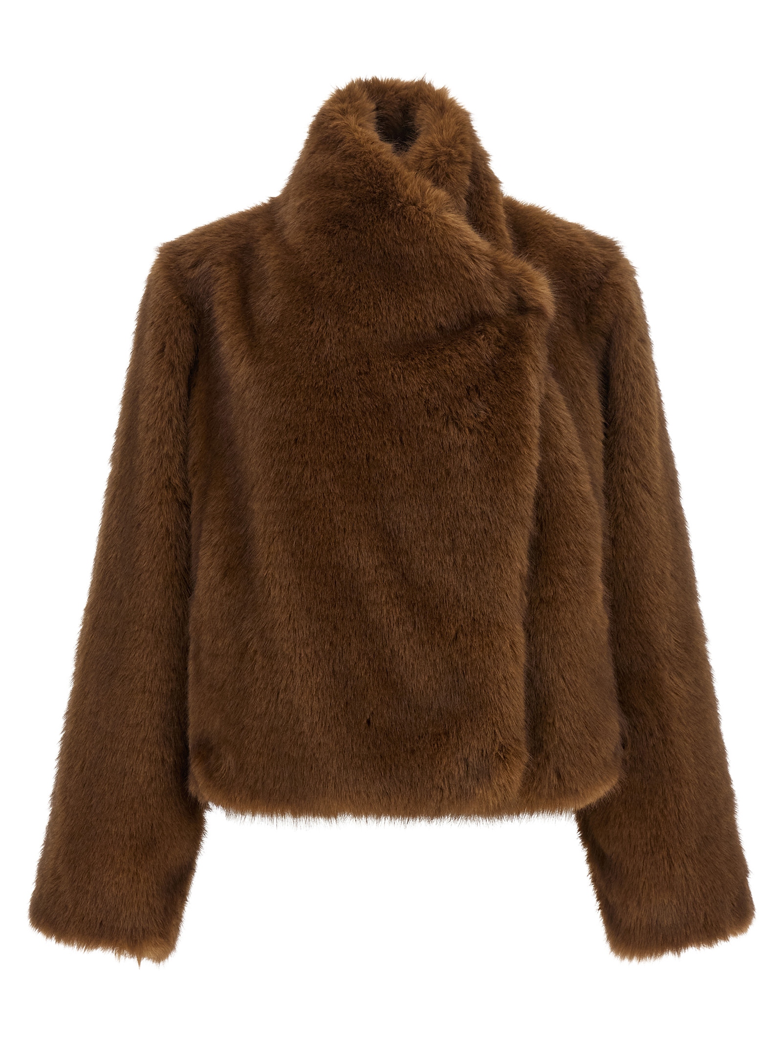 Brown Polyester Coat