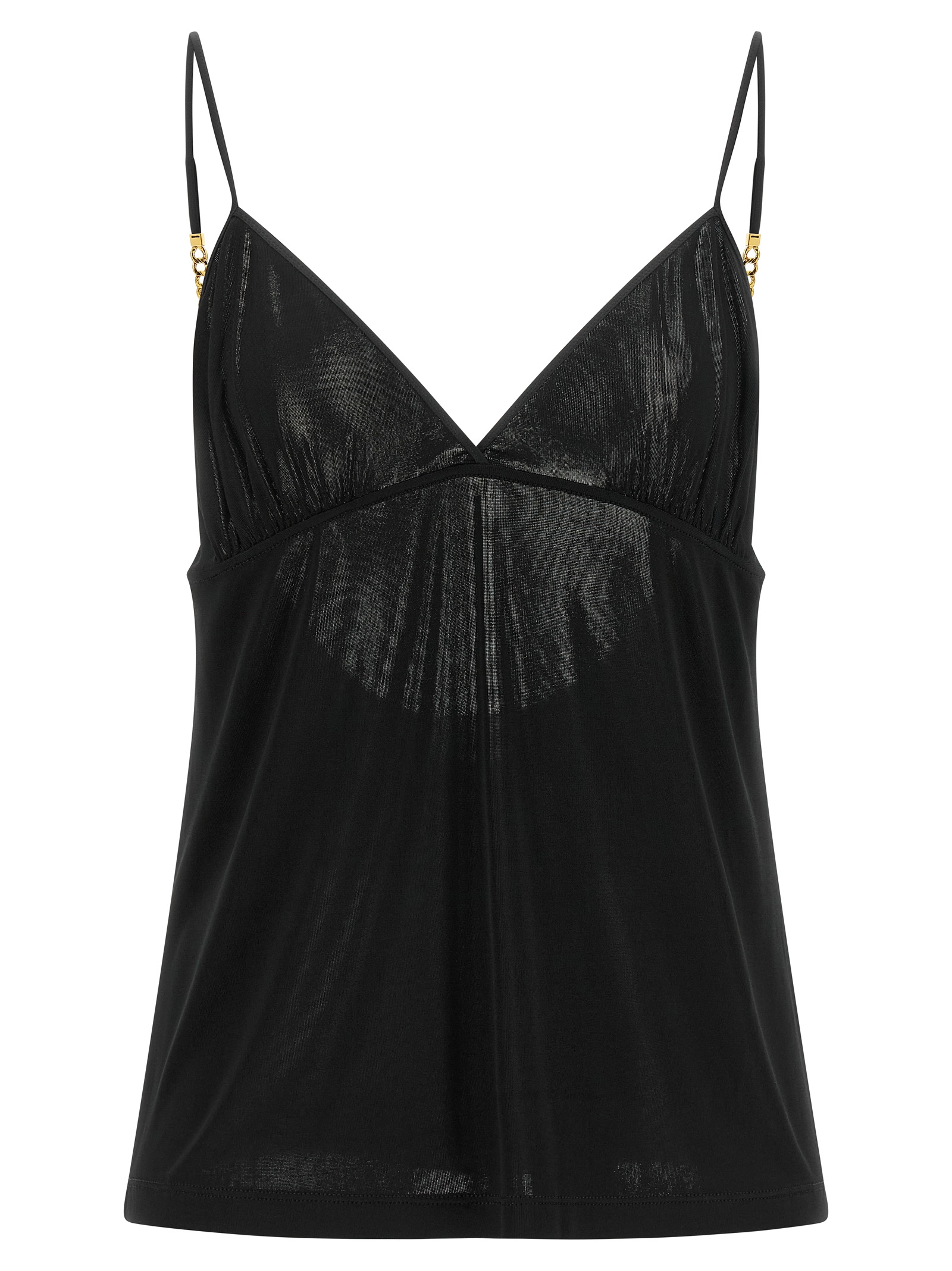 Black Viscose Tank Tops