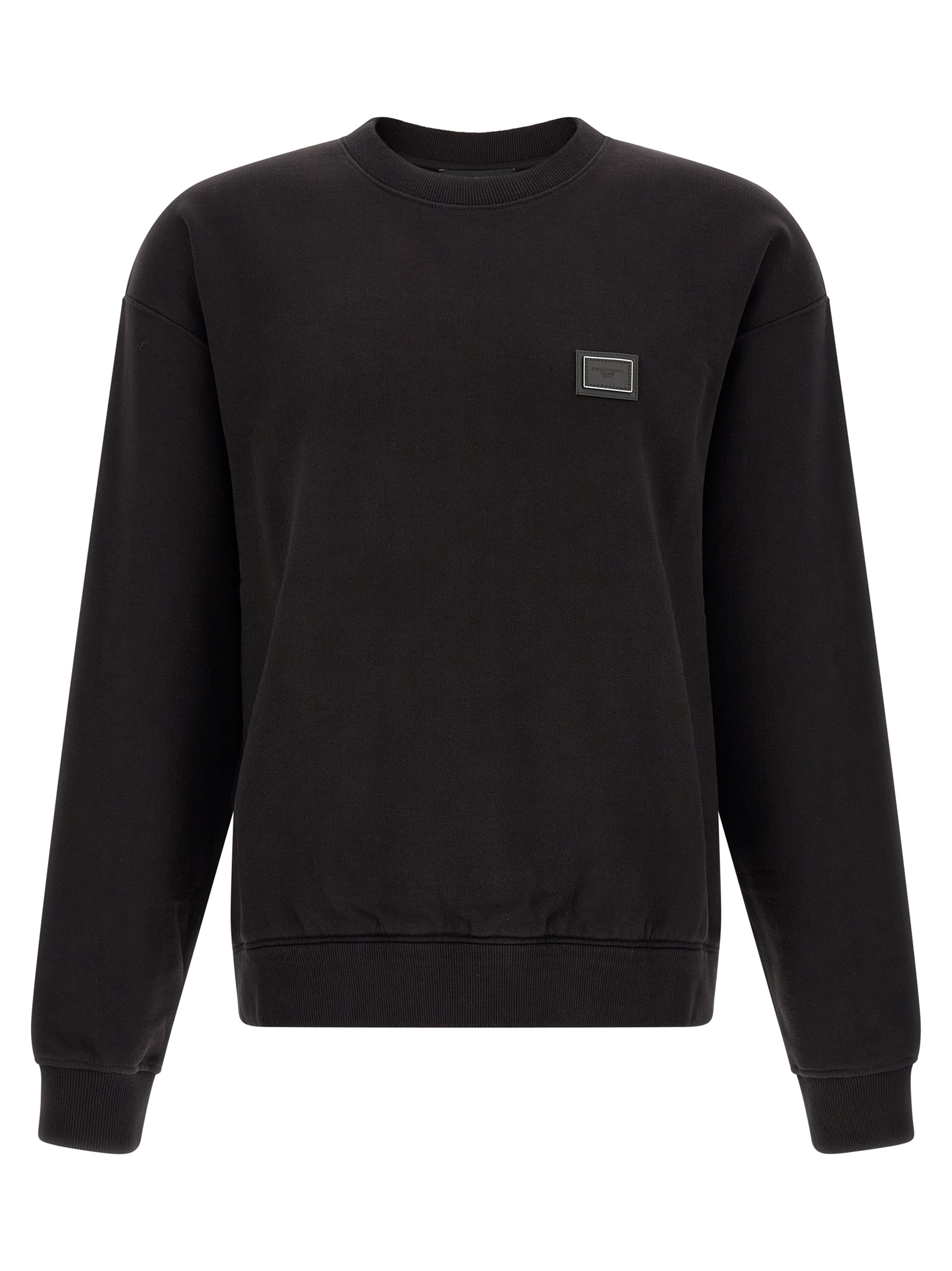 Black Cotton Sweatshirt