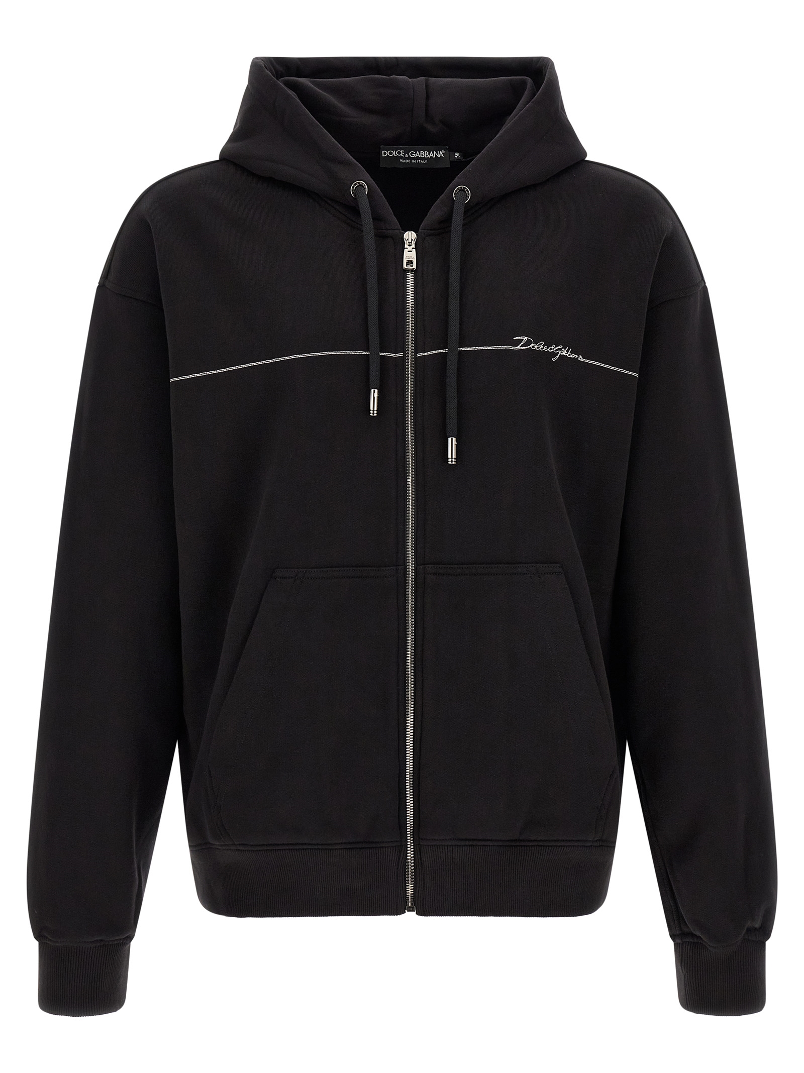 Black Cotton Sweatshirt