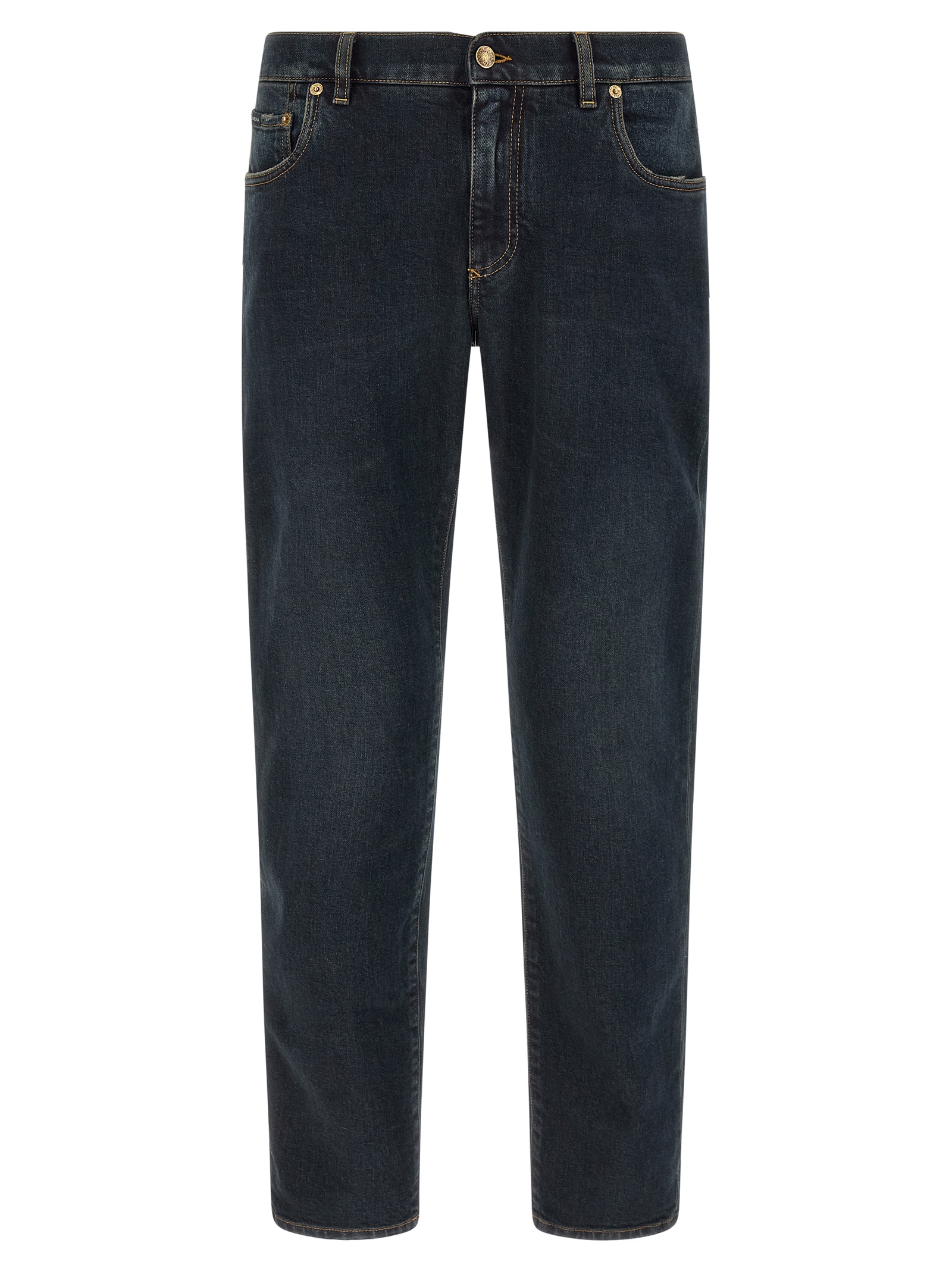Blue Cotton Skinny Jeans