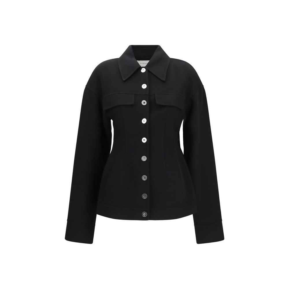 Black Wool Oves Aries Coat