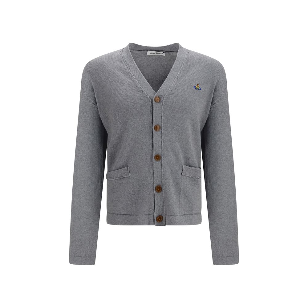 Gray Cotton Cardigan