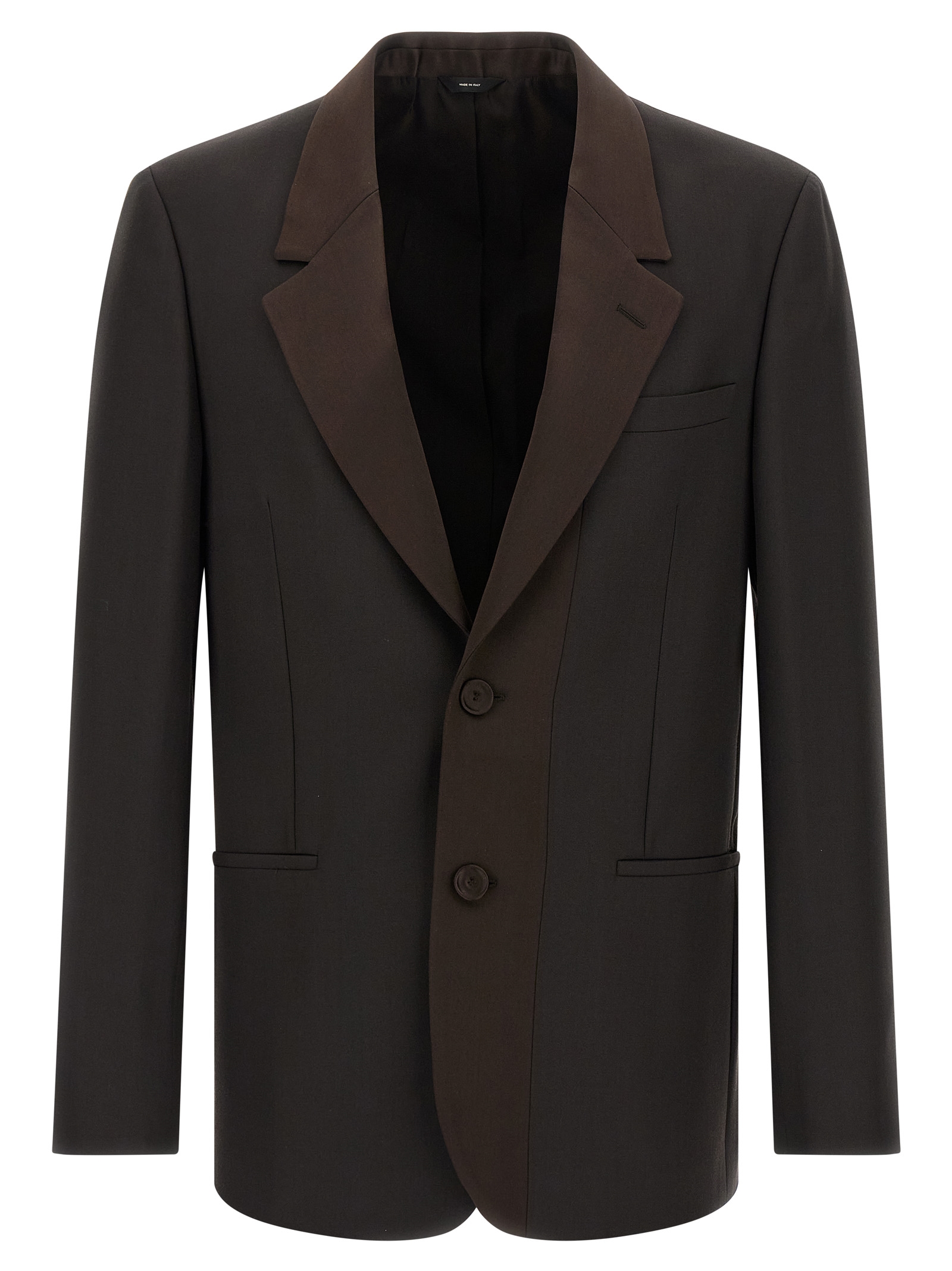 Brown Polyester Blazer