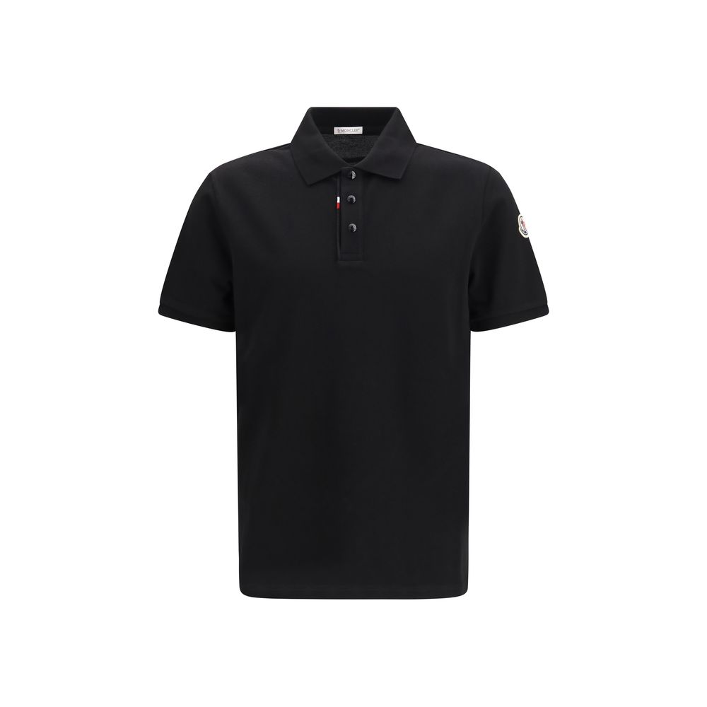 Black Cotton Polo Shirt
