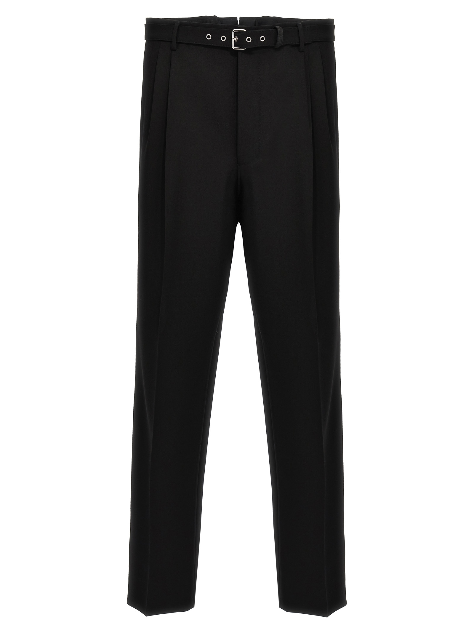 Black Virgin Wool Dress Pants