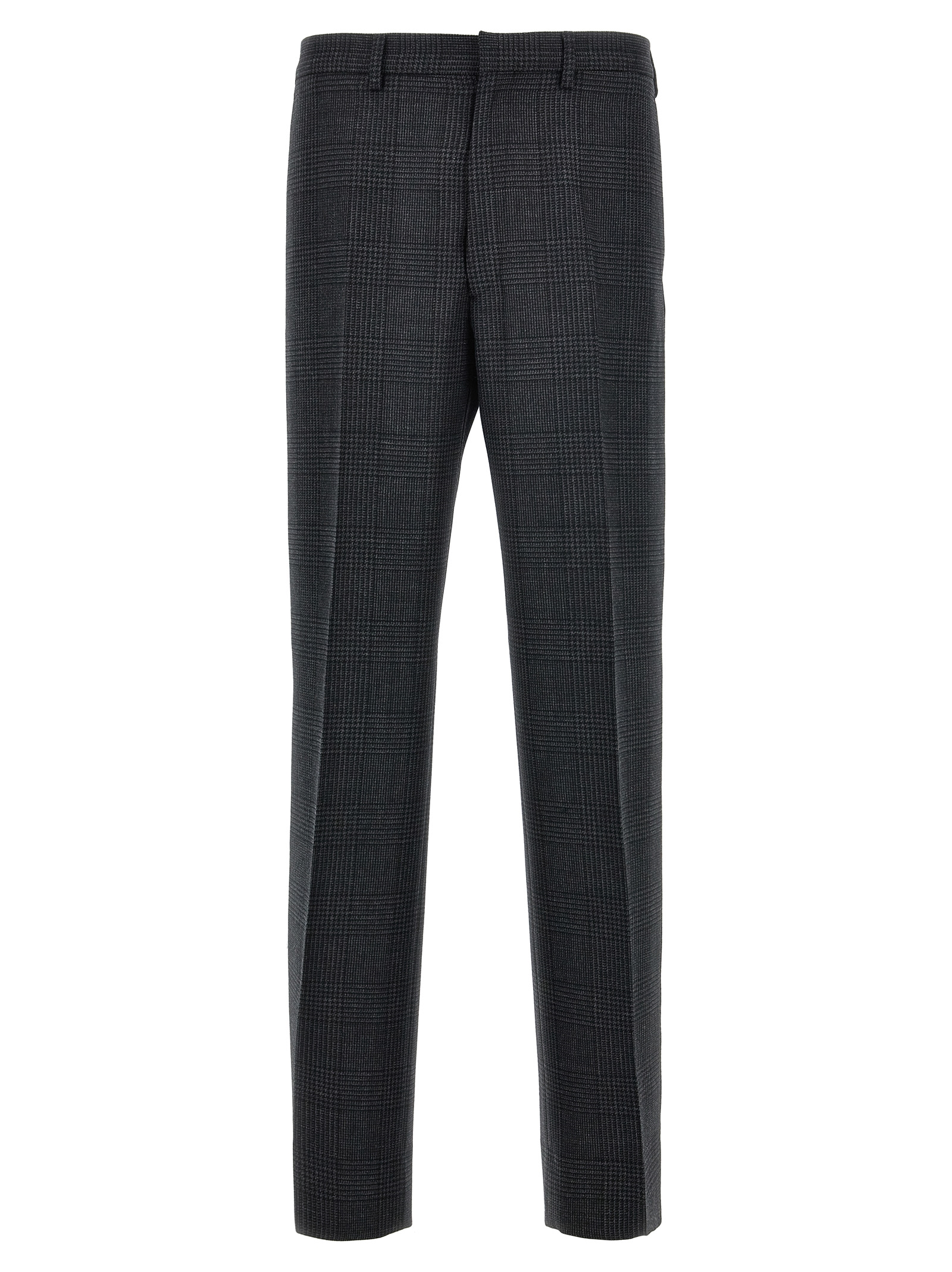 Gray Virgin Wool Dress Pants