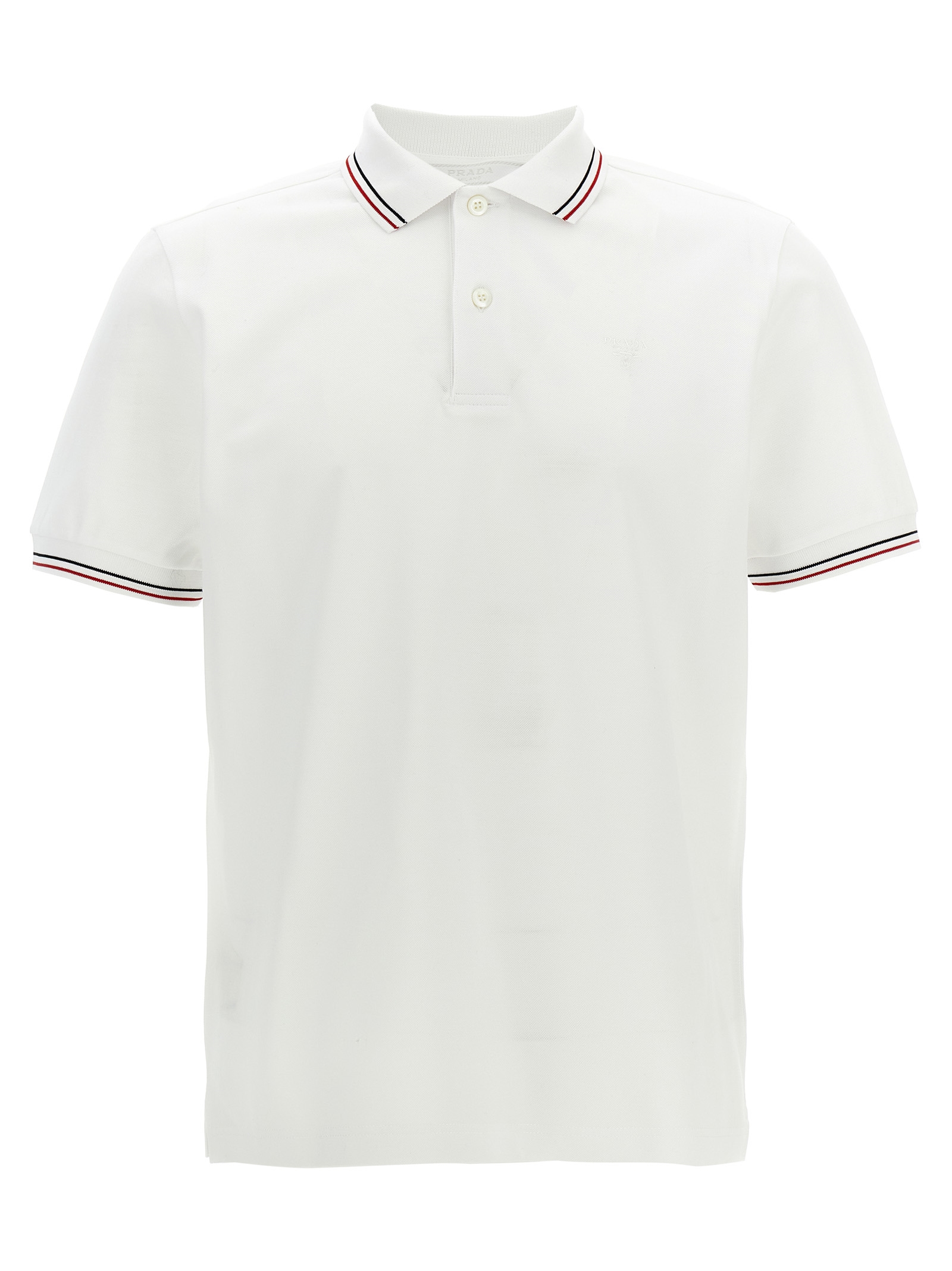 White Cotton Polo Shirt