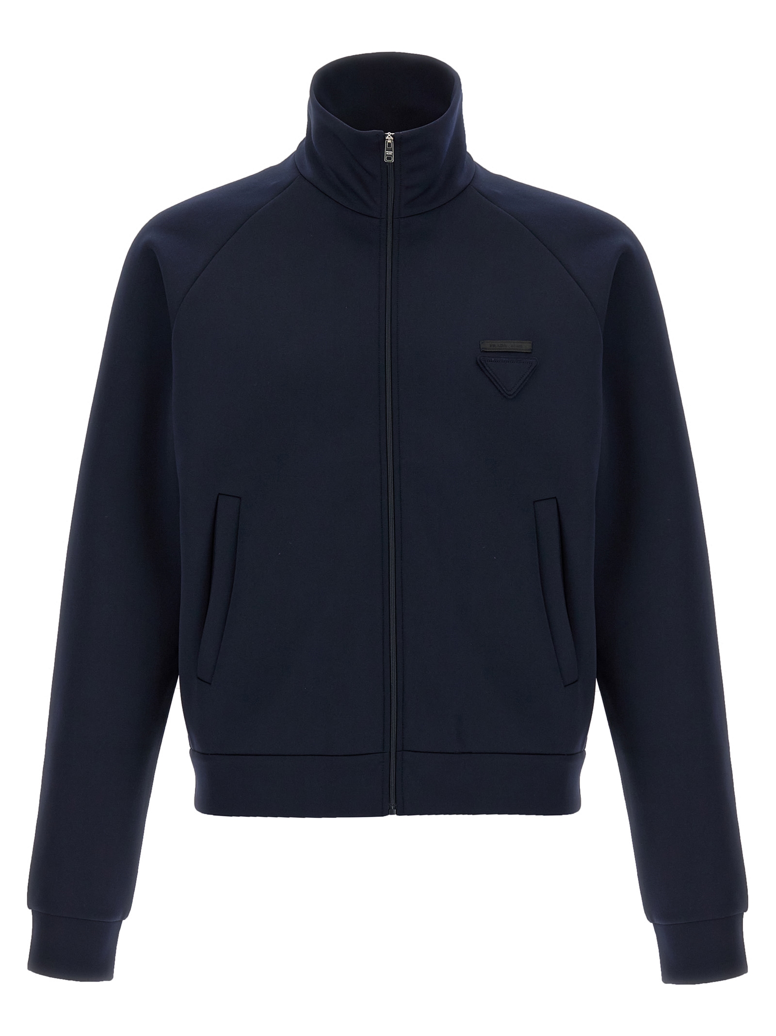 Blue Polyester Sweatshirt