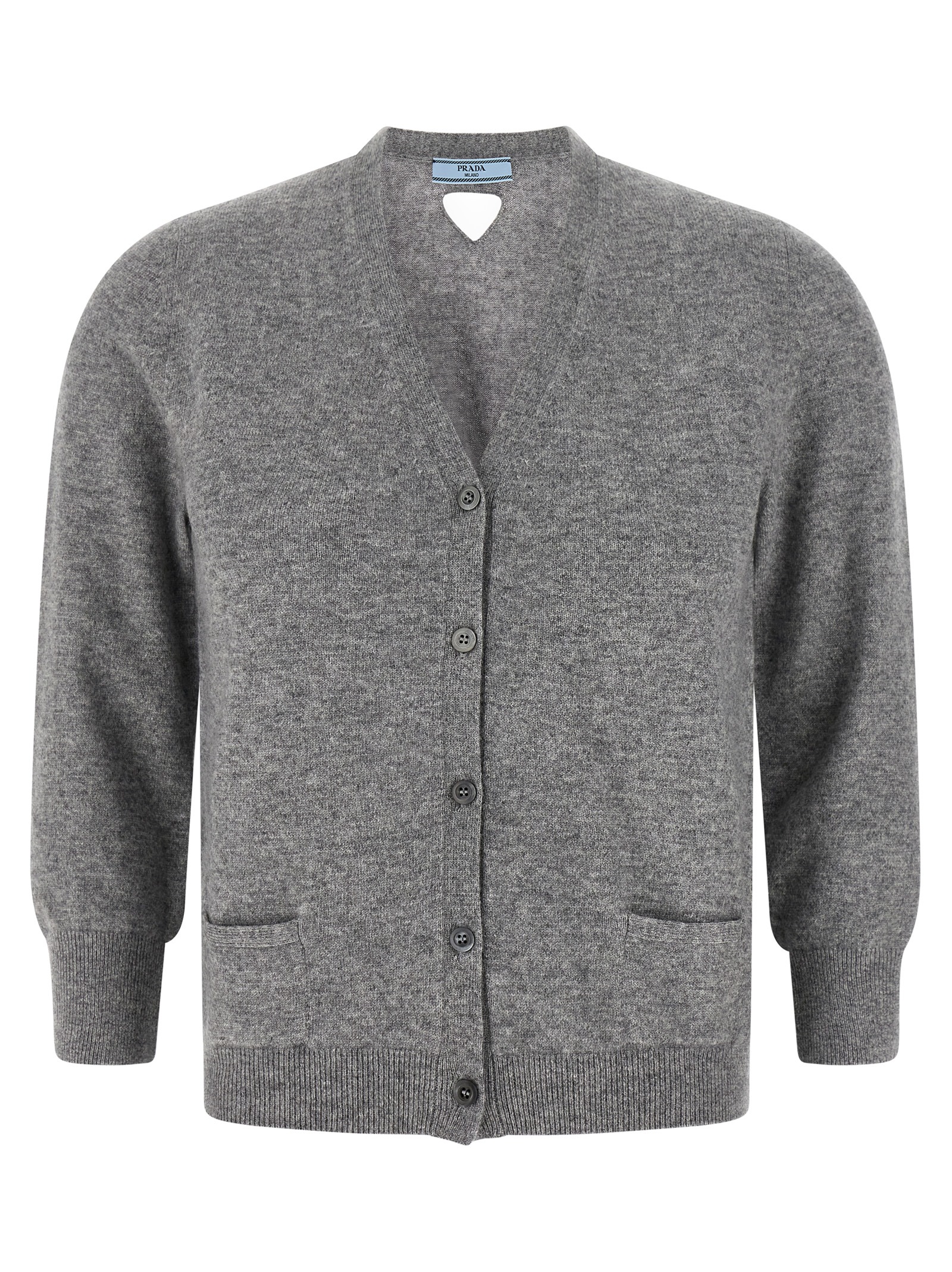 Gray Cashmere Cardigan