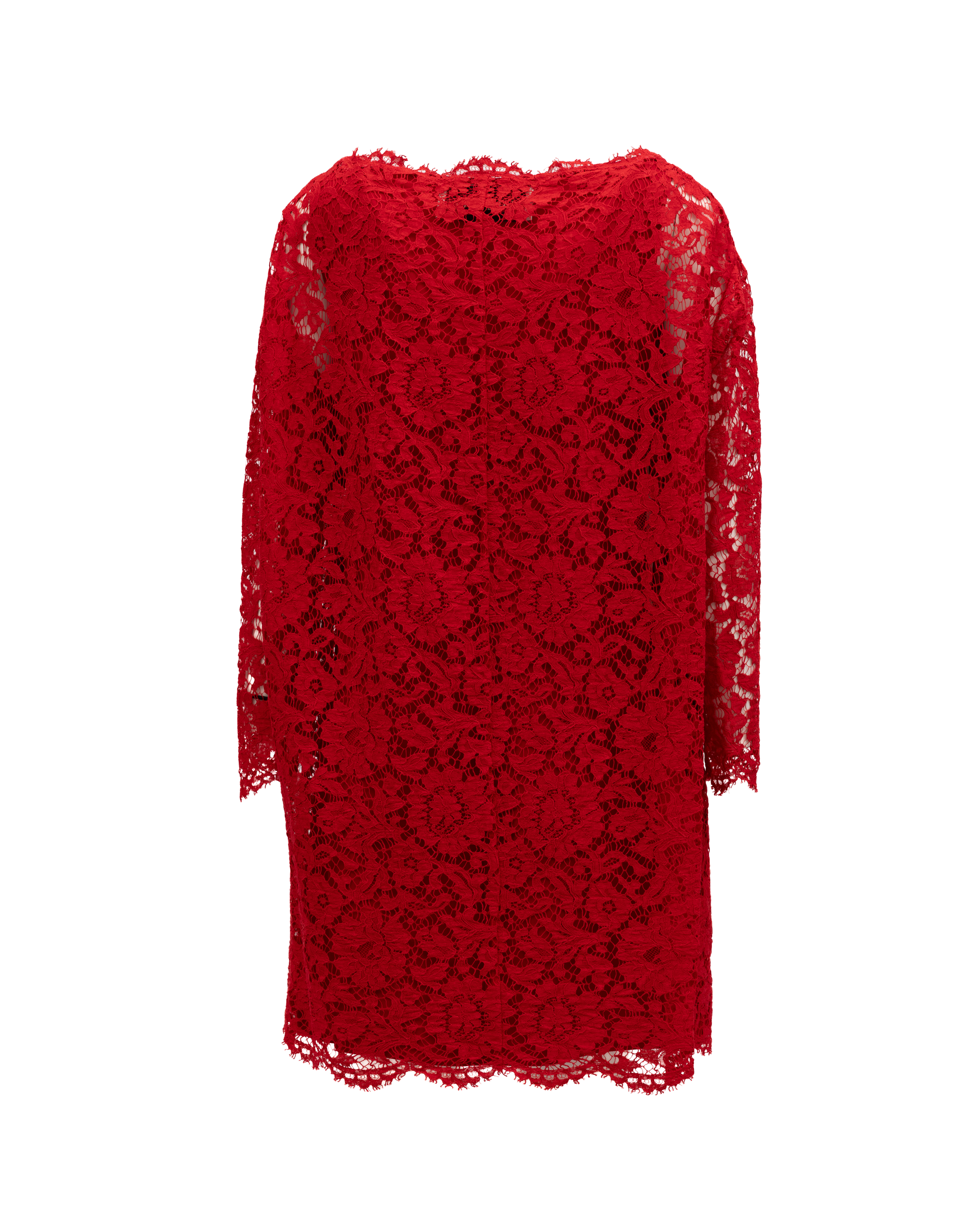 Red Lace Short Dress