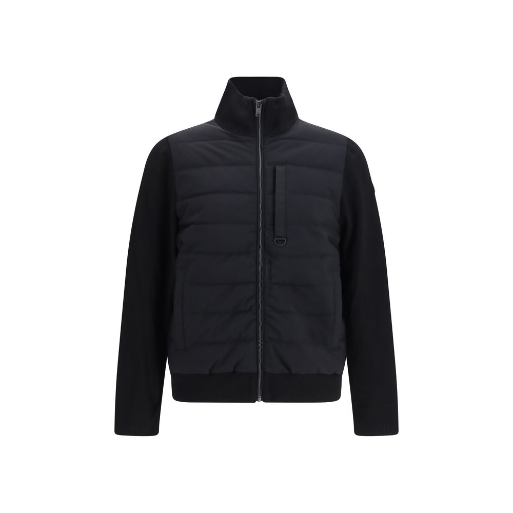 Black Viscose Full-Length Jacket