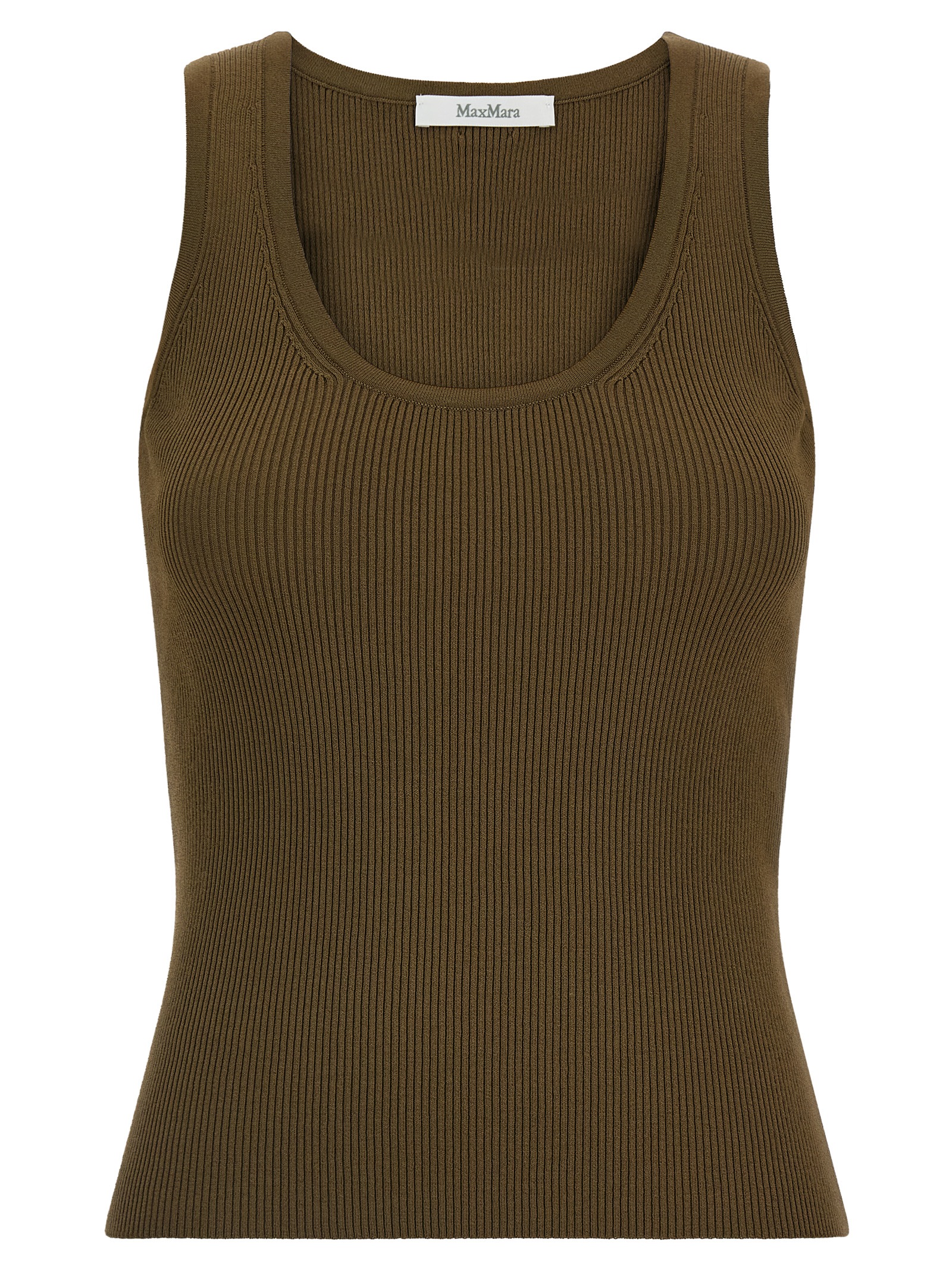 Bicolor Viscose Sleeveles T-Shirt