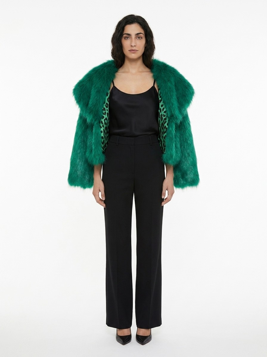 Green MicroModal Coat