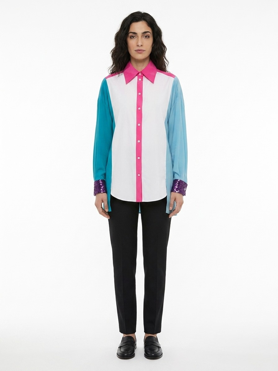 Multicolor Cotton Dress Shirt