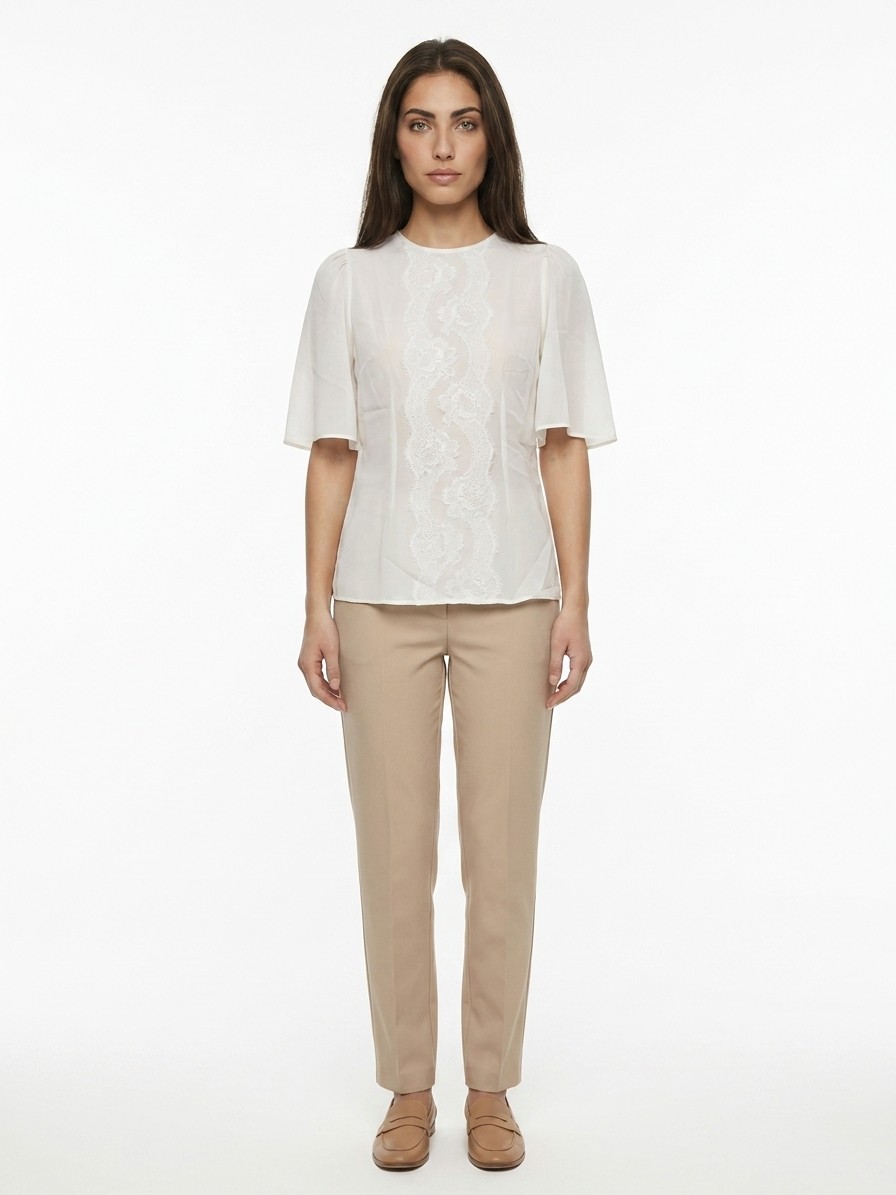 White Silk T-Shirt