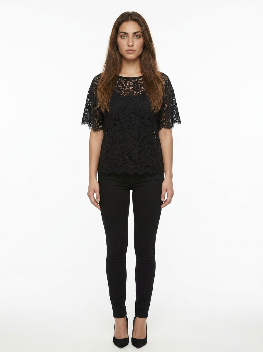 Black Cotton T-Shirt