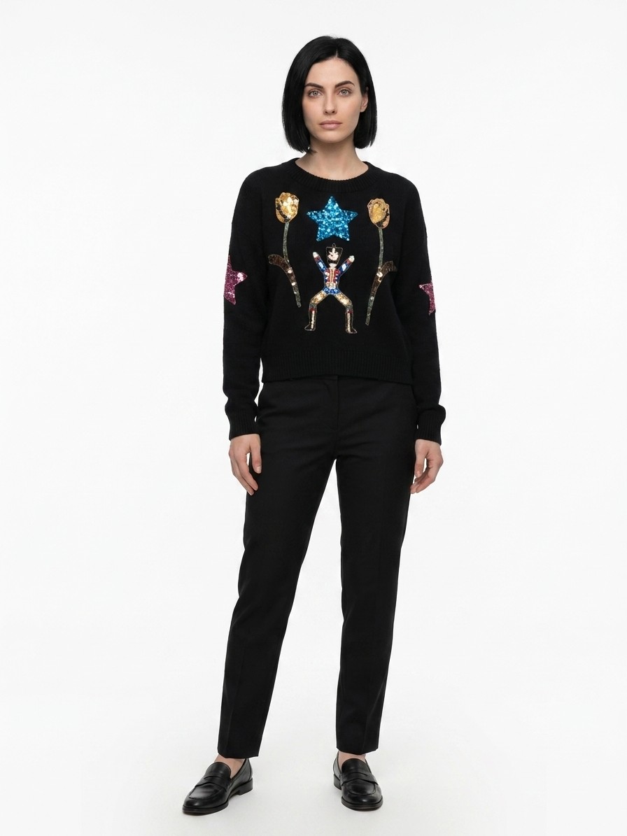 Black Cashmere Sweatshirt