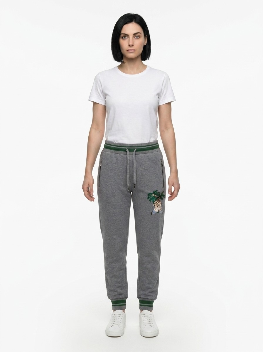 Gray Cotton Joggers (Workout Pants)