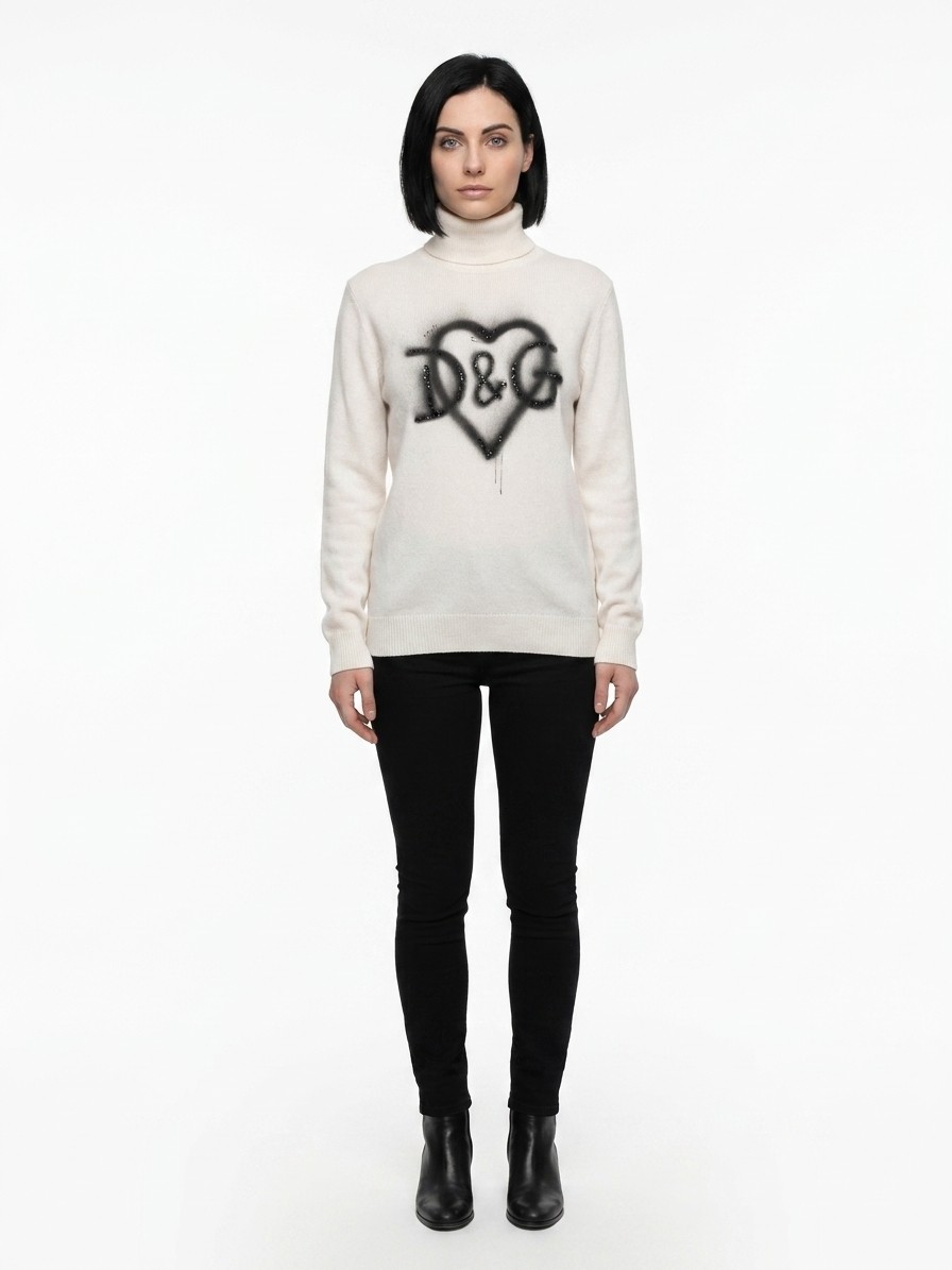 White Cashmere Turtleneck