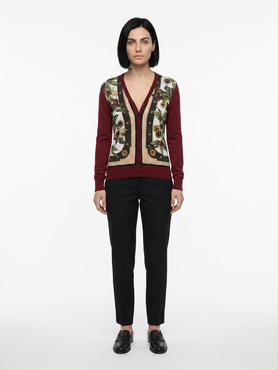 Multicolor Silk Cardigan