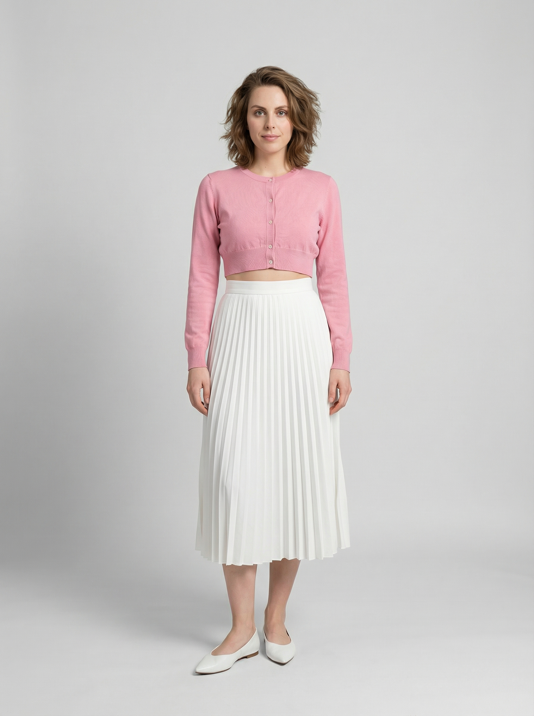 Pink Silk Cardigan