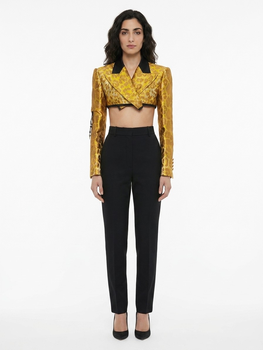Yellow Elastane Jacket