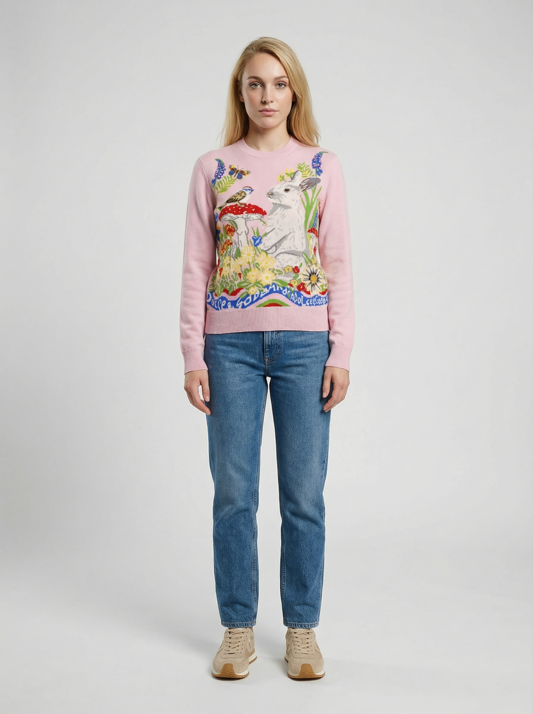 Multicolor Cashmere Sweatshirt