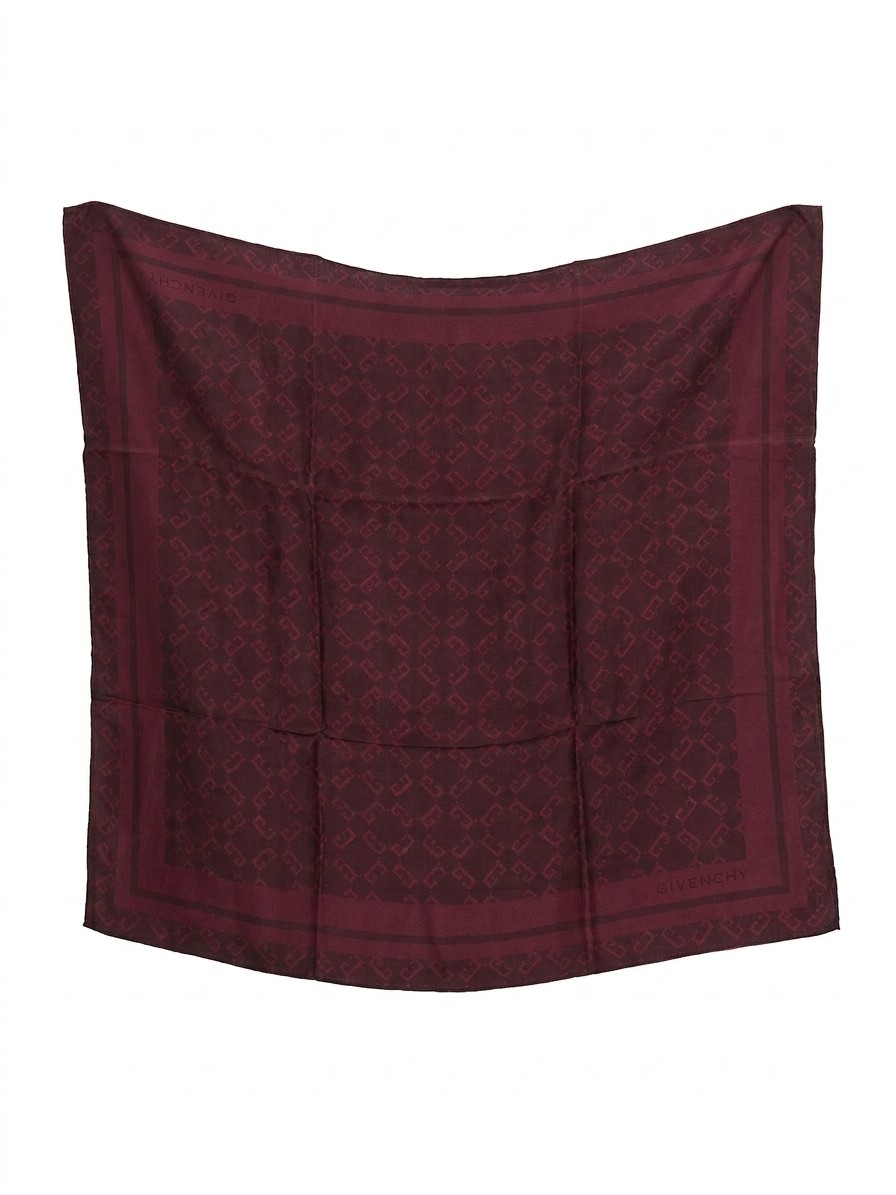 Burgundy Silk Pocket Square