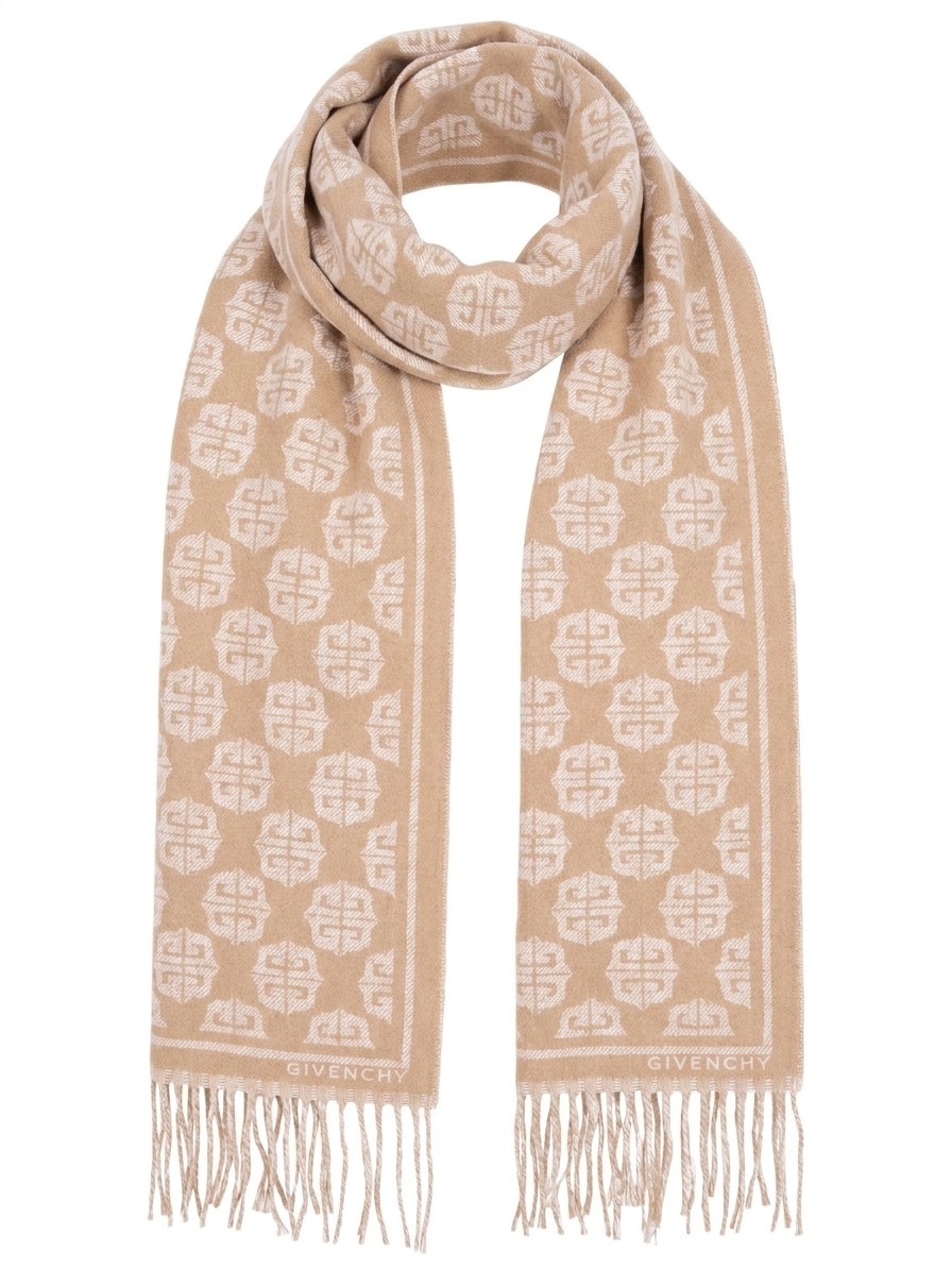 Beige Wool Scarf