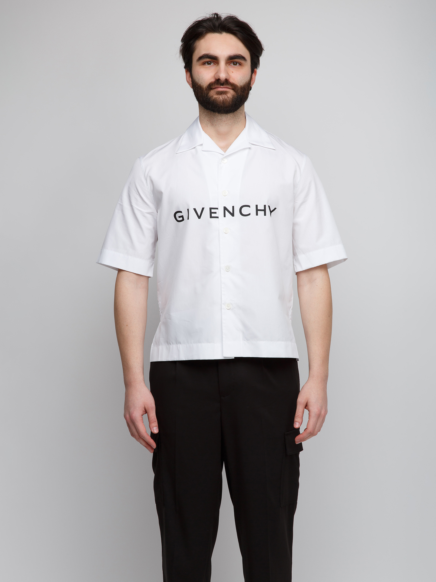 Bicolor Cotton Shortsleeve Shirt 2